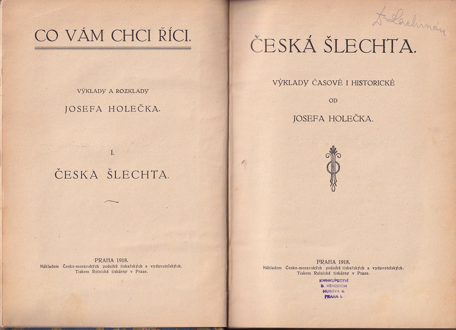 Česká šlechta : Výklady časové i historické