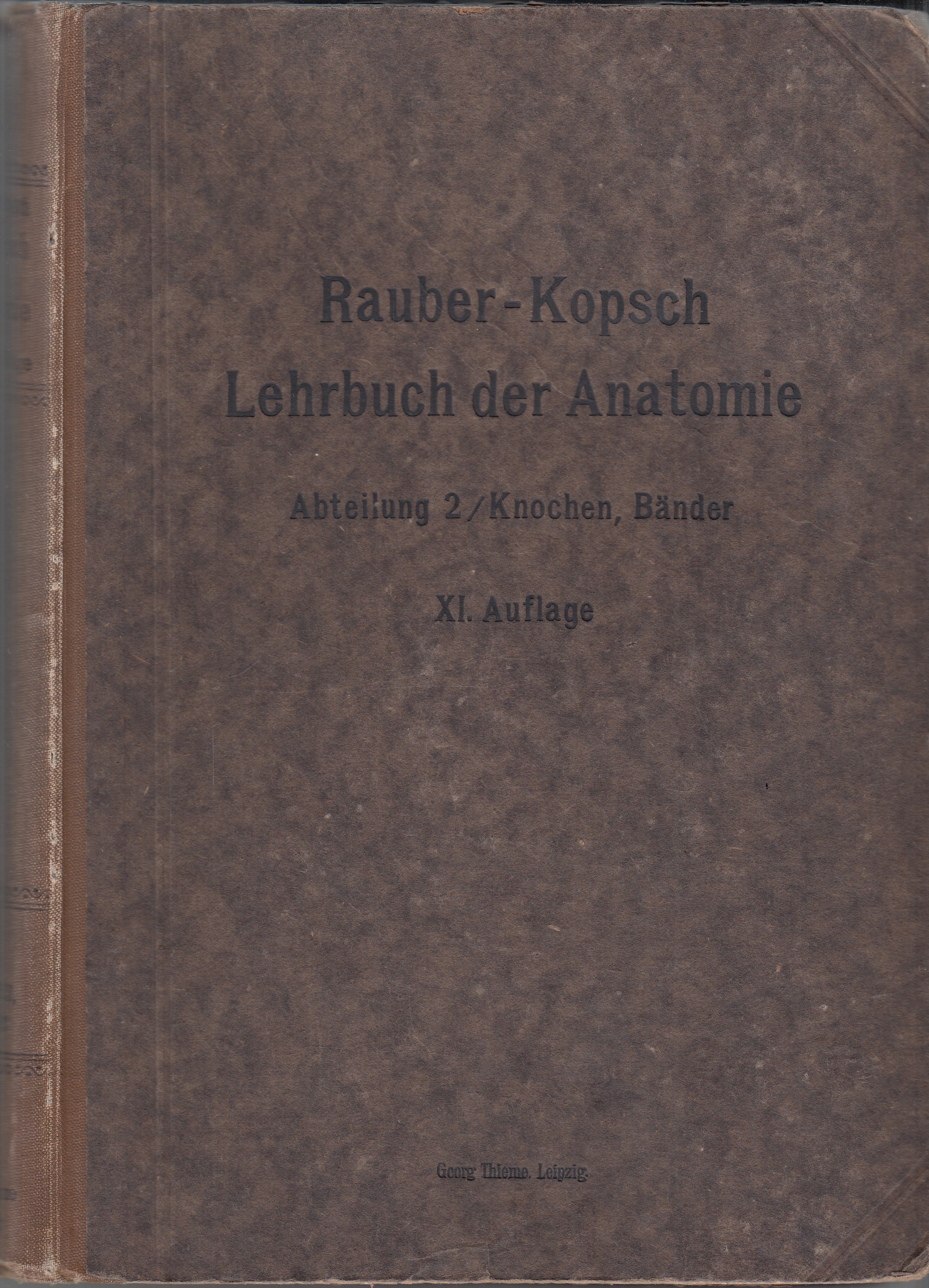 Rauber`s Lehrbuch der Anatomie des Menschen 2. díl - Kosti, vaziva