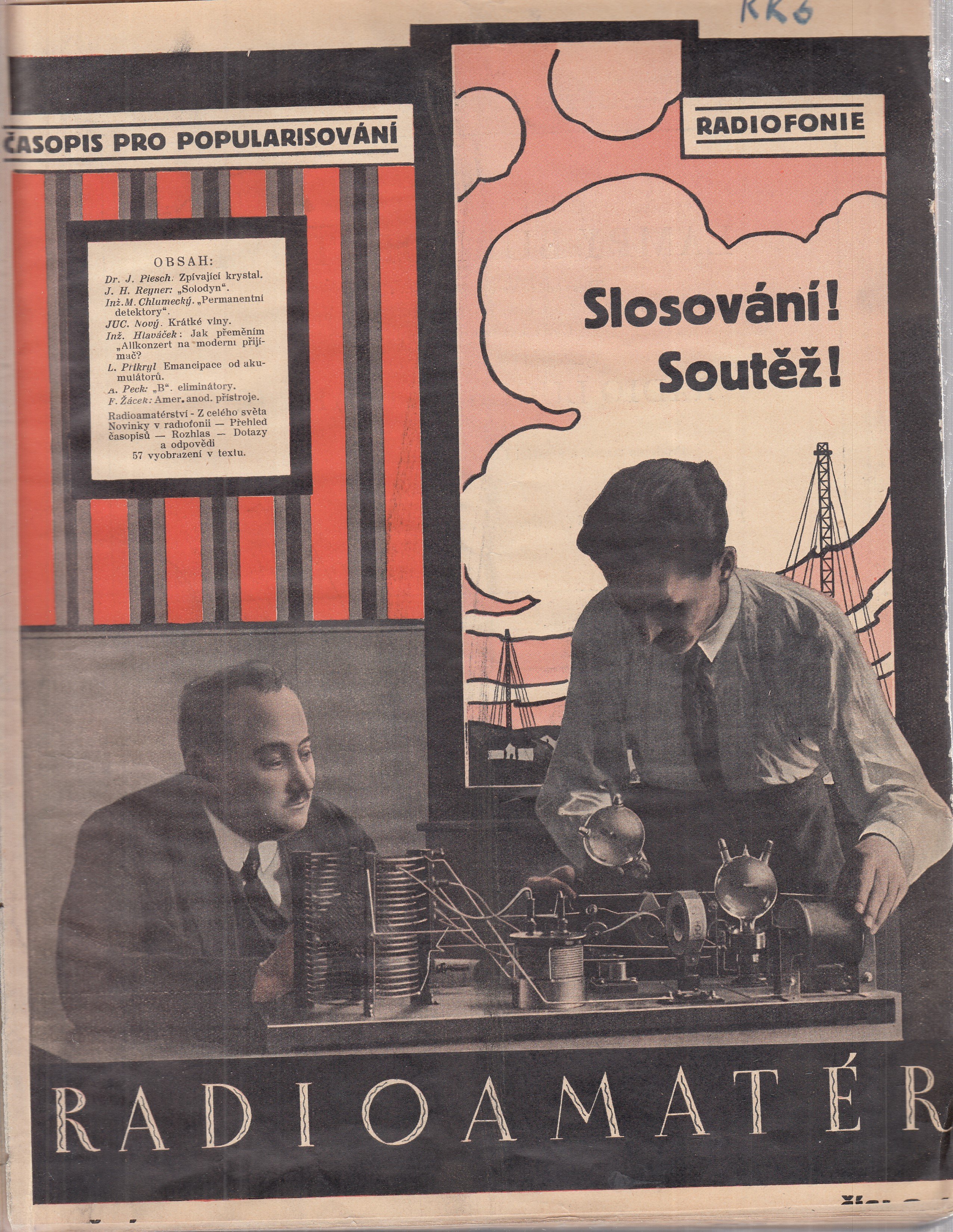 Radioamatér : první časopis pro popularisování amatérské radiotelegrafie a radiofonie: Ročník V.