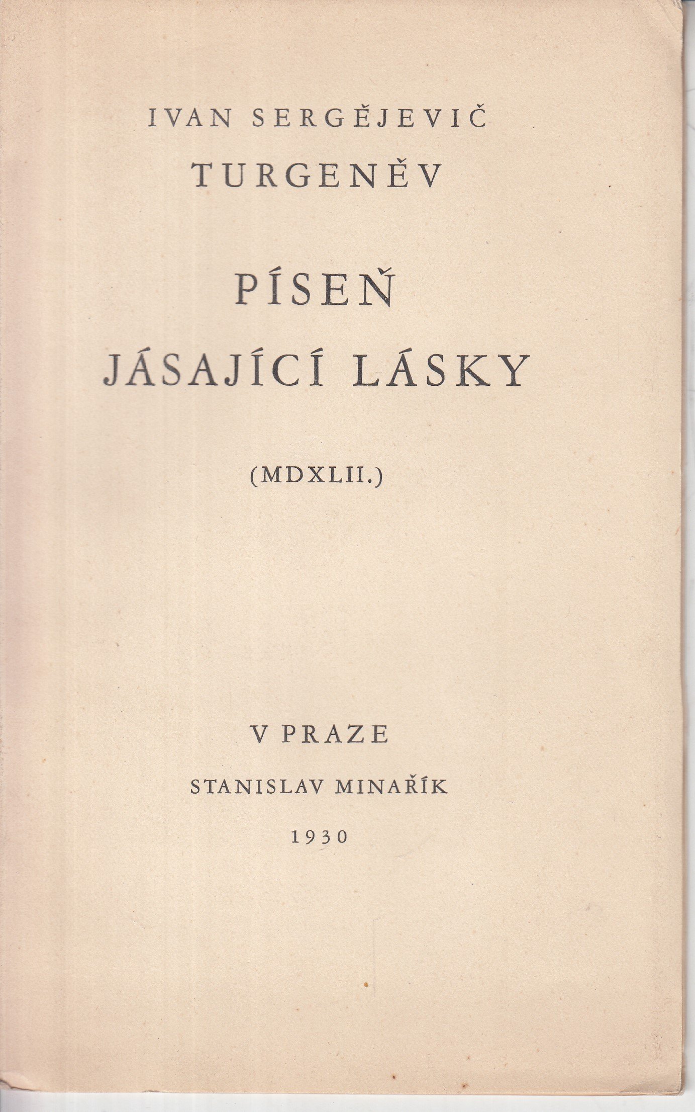 Píseň jásající lásky - podpis