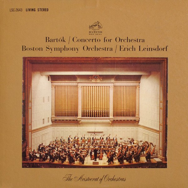 Bartók/ Boston Symphony Orchestra / Erich Leinsdorf – Concerto For Orchestra