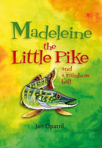 Madeleine the Little Pike and a rainbow ball