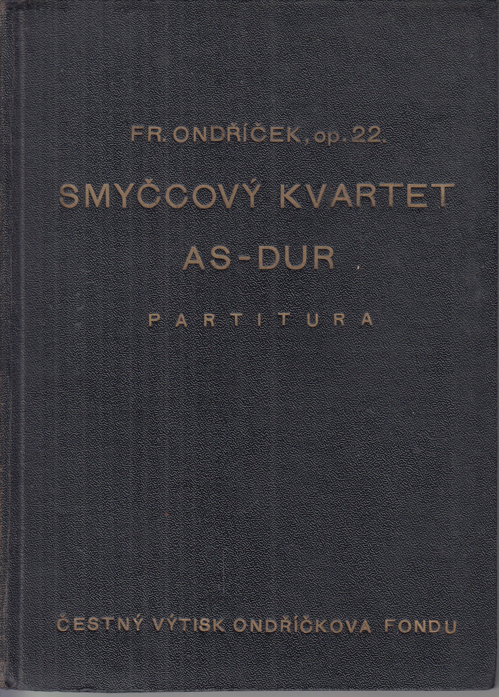 Smyčcový kvartet AS - Dur partitura - podpisy