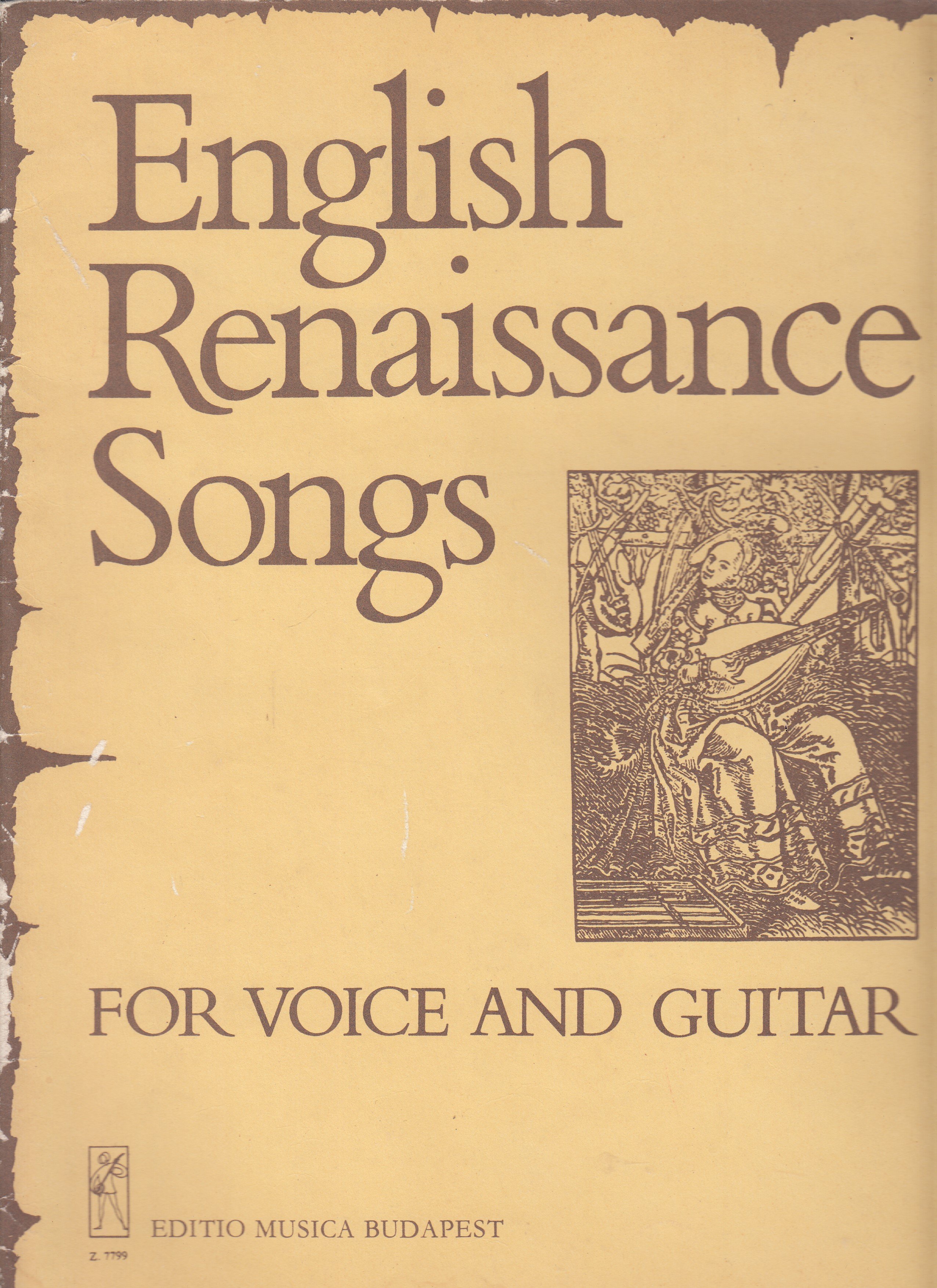 English Renaissance Songs for voice and guiter - noty