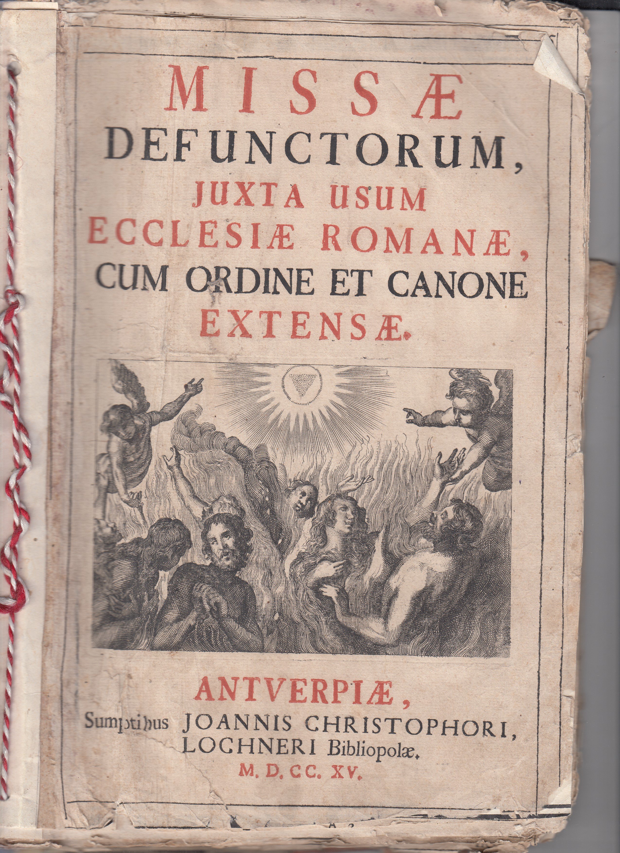 Missae Defunctorum, Juxta usum Ecclesiae Romanae, Cum Ordine et Canone extensae