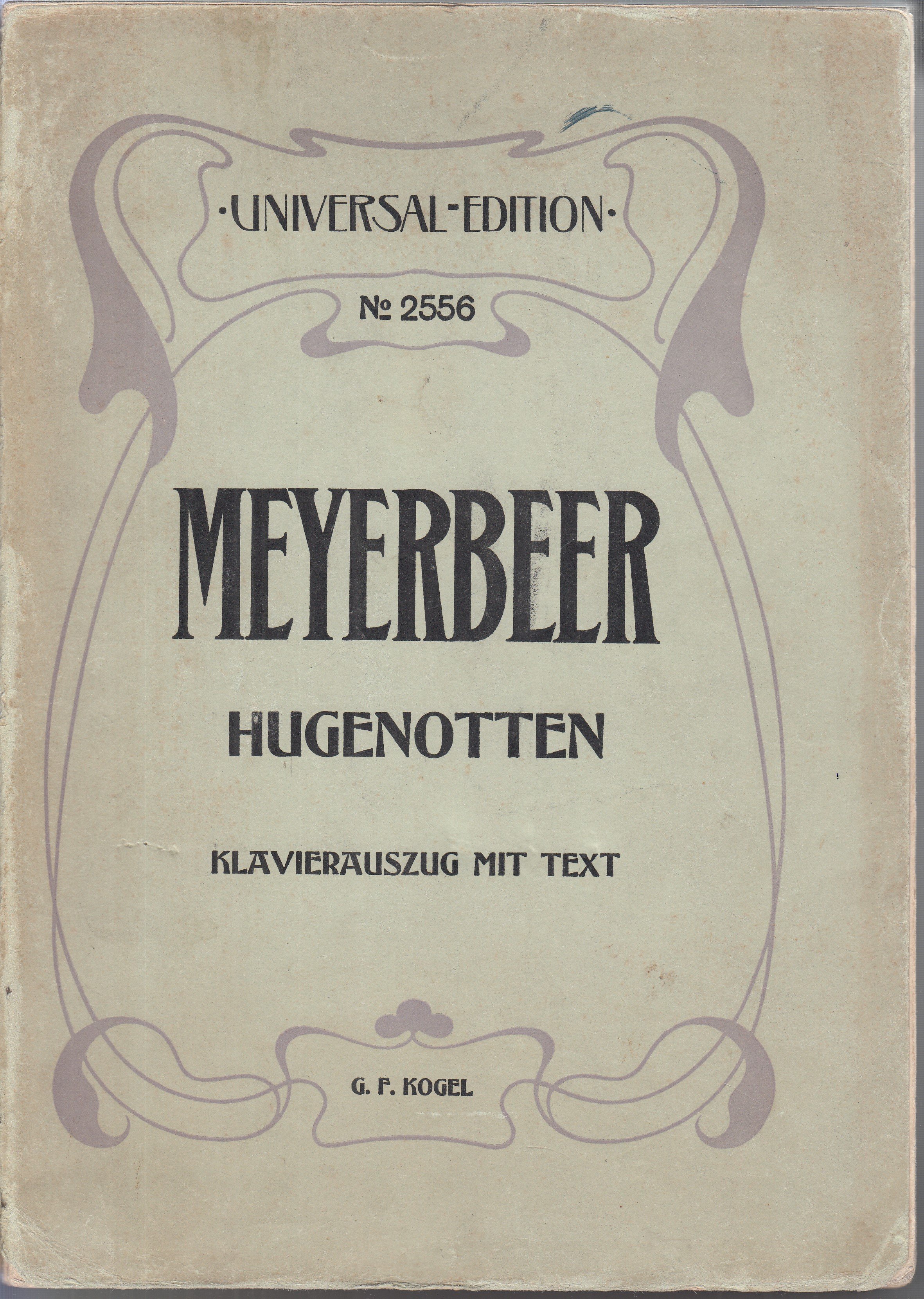 Meyerbeer - Hugenotten - noty