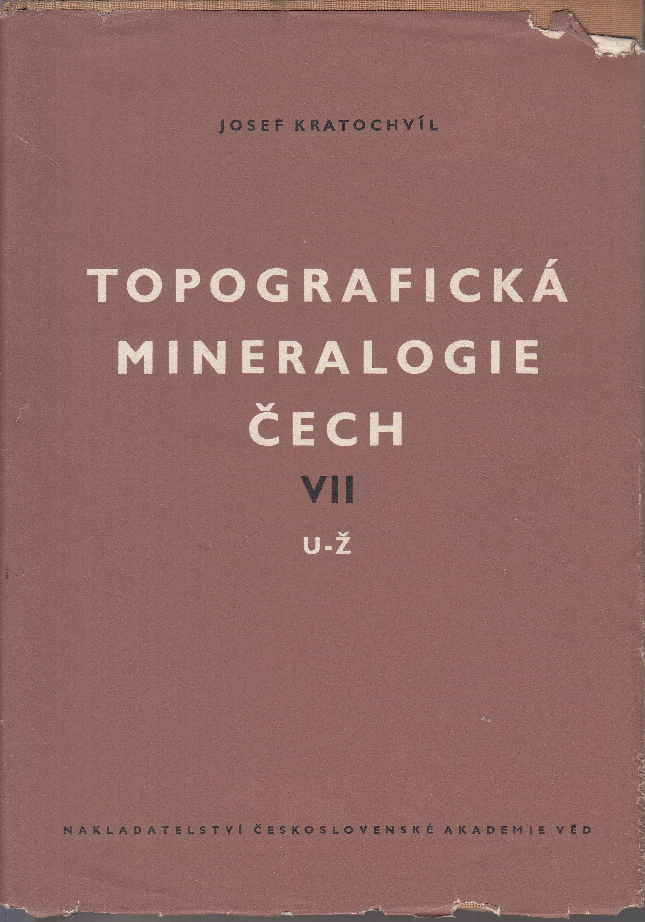 Topografická mineralogie Čech VII. U - Ž