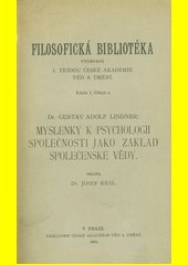 Myšlenky k psychologii společnosti jako základ společenské vědy : O utajených představách