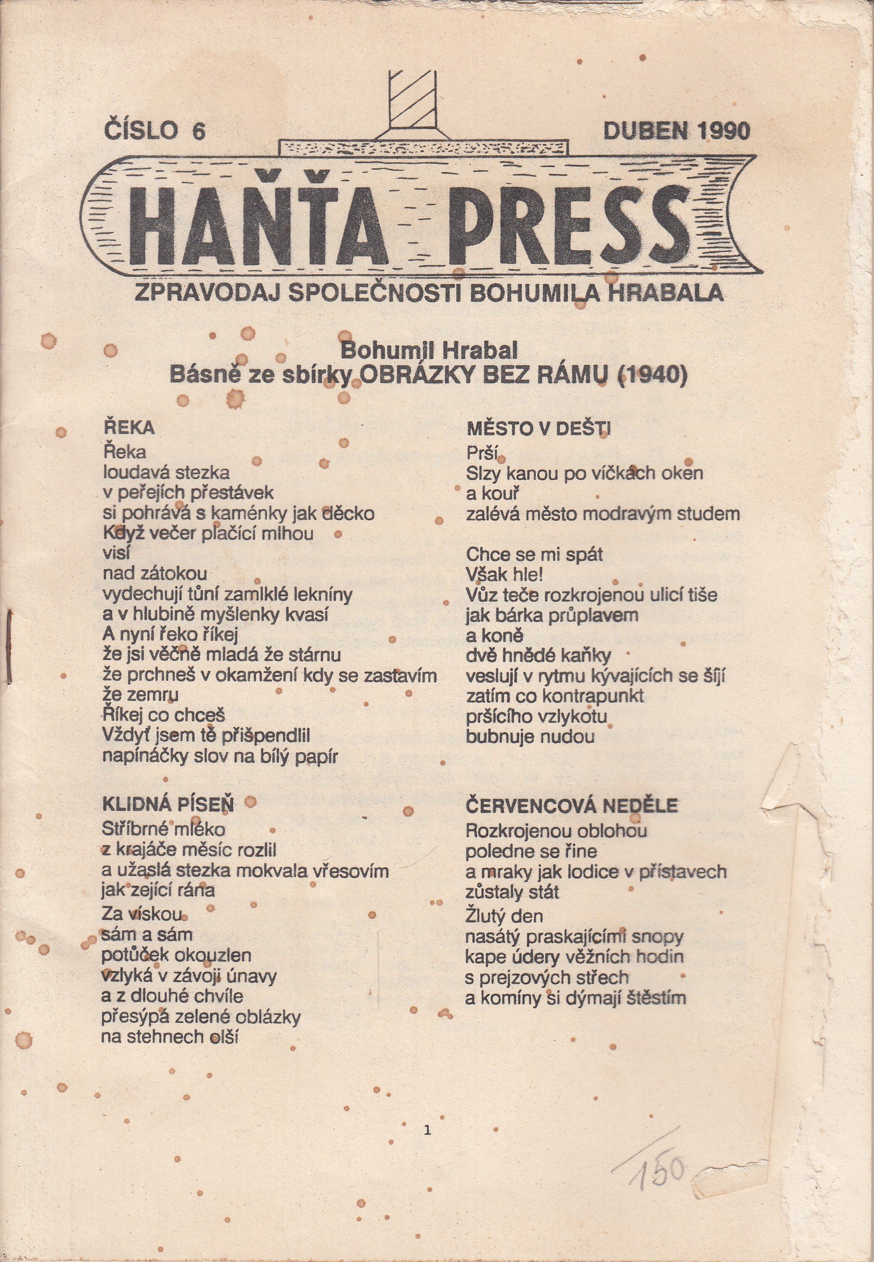 Haňta Press č. 6, duben 1990