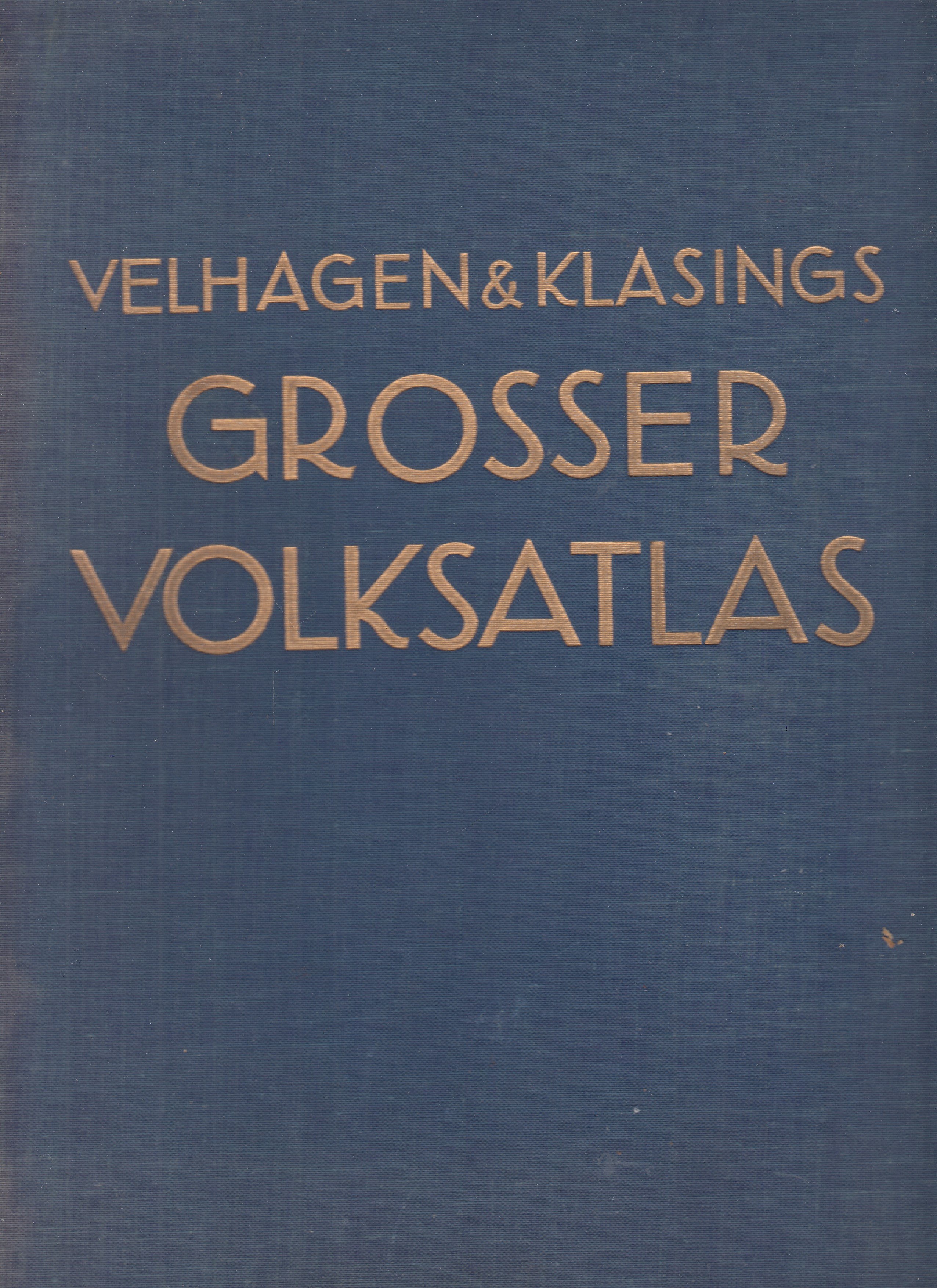 Velhagen & Klasings grosser Volks-Atlas : das Jubiläumswerk des Verlages zu seinem hundertjährigen Bestehen