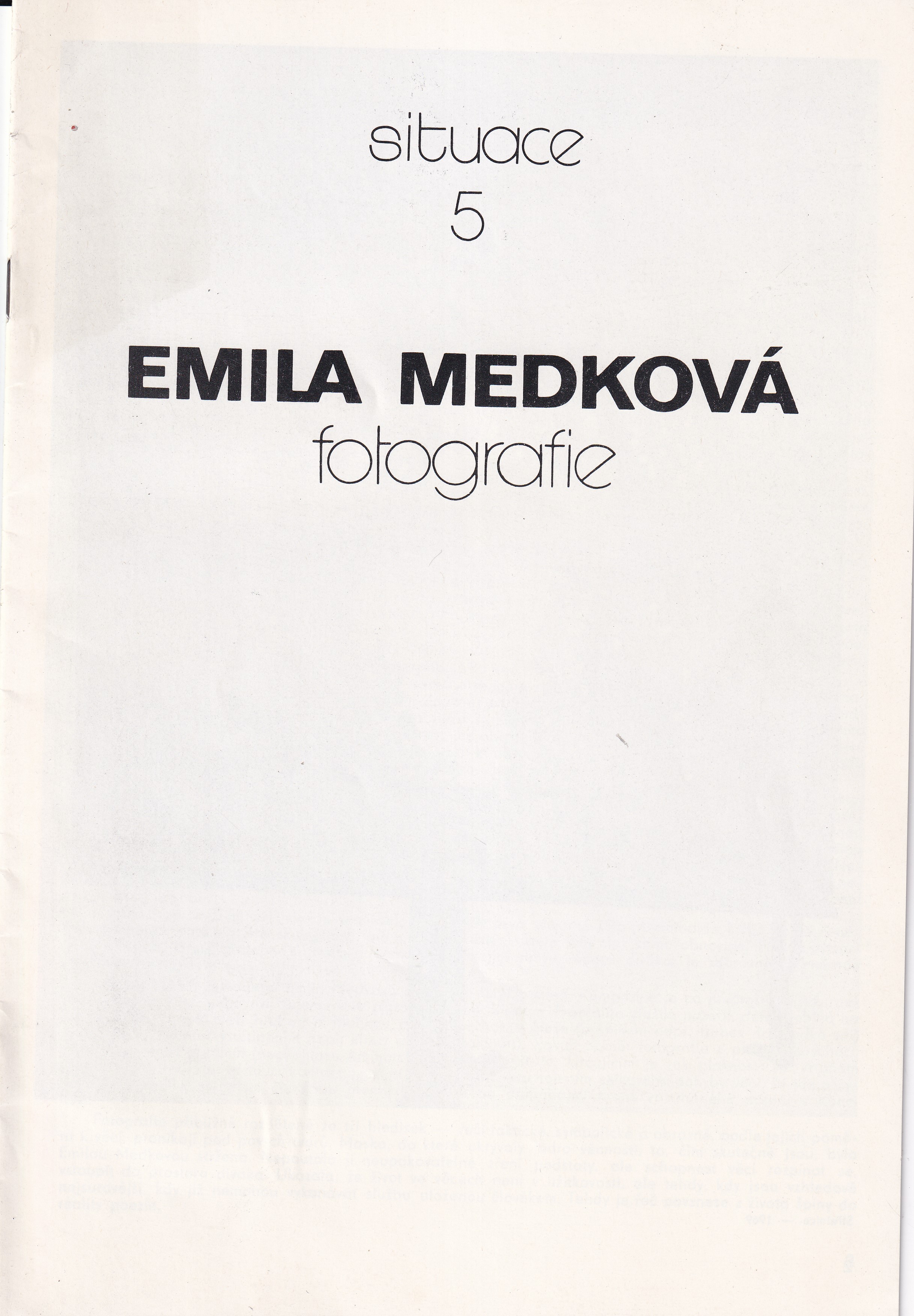 Emila Medková : Fotografie / Situace 5