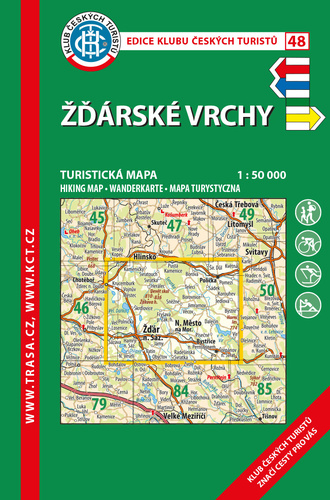 KČT 48 Žďárské vrchy 1:50 000