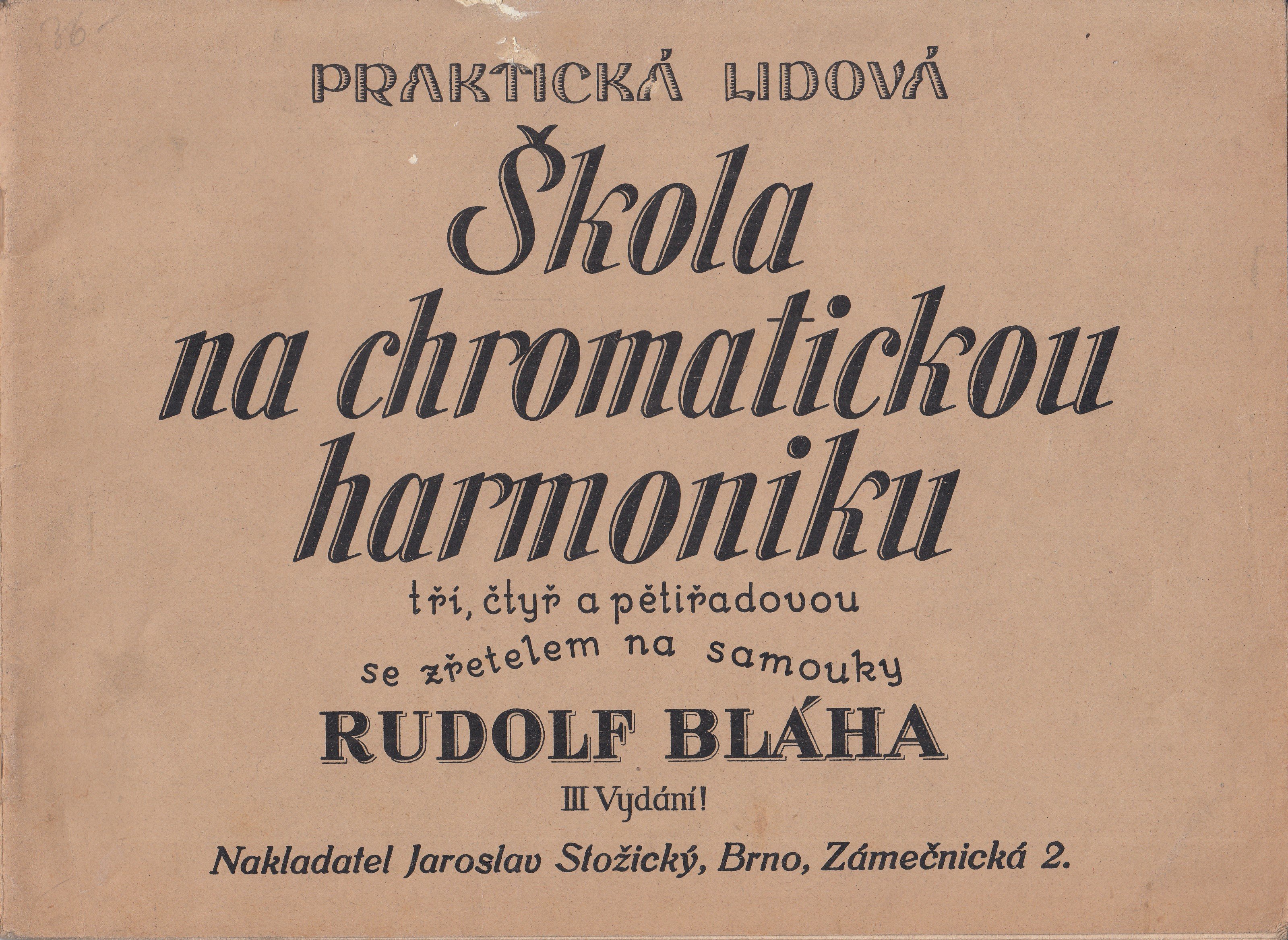 Škola na chromatickou harmoniku - noty