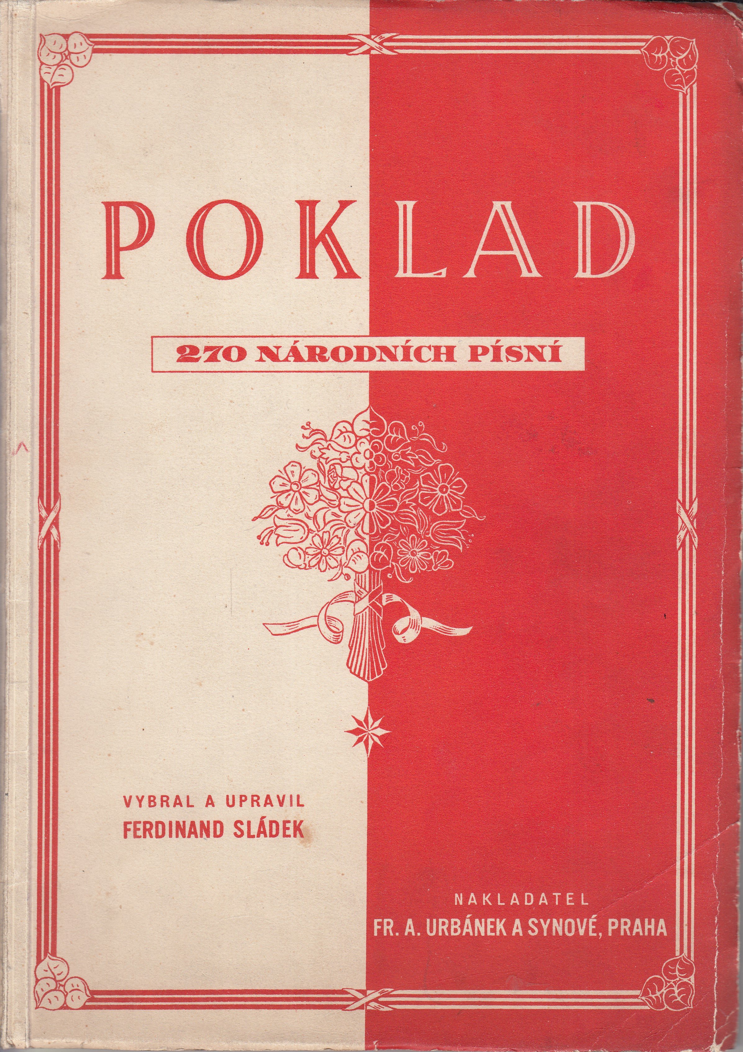 Poklad - 270 Národních písní - díl I. - noty