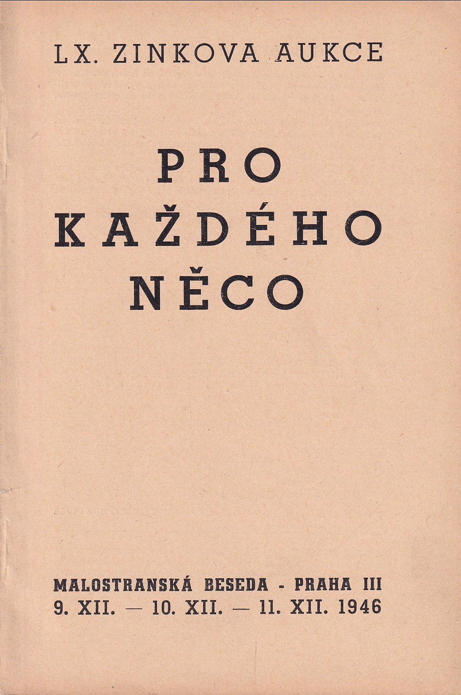 Pro každého něco - LX. knižní aukce