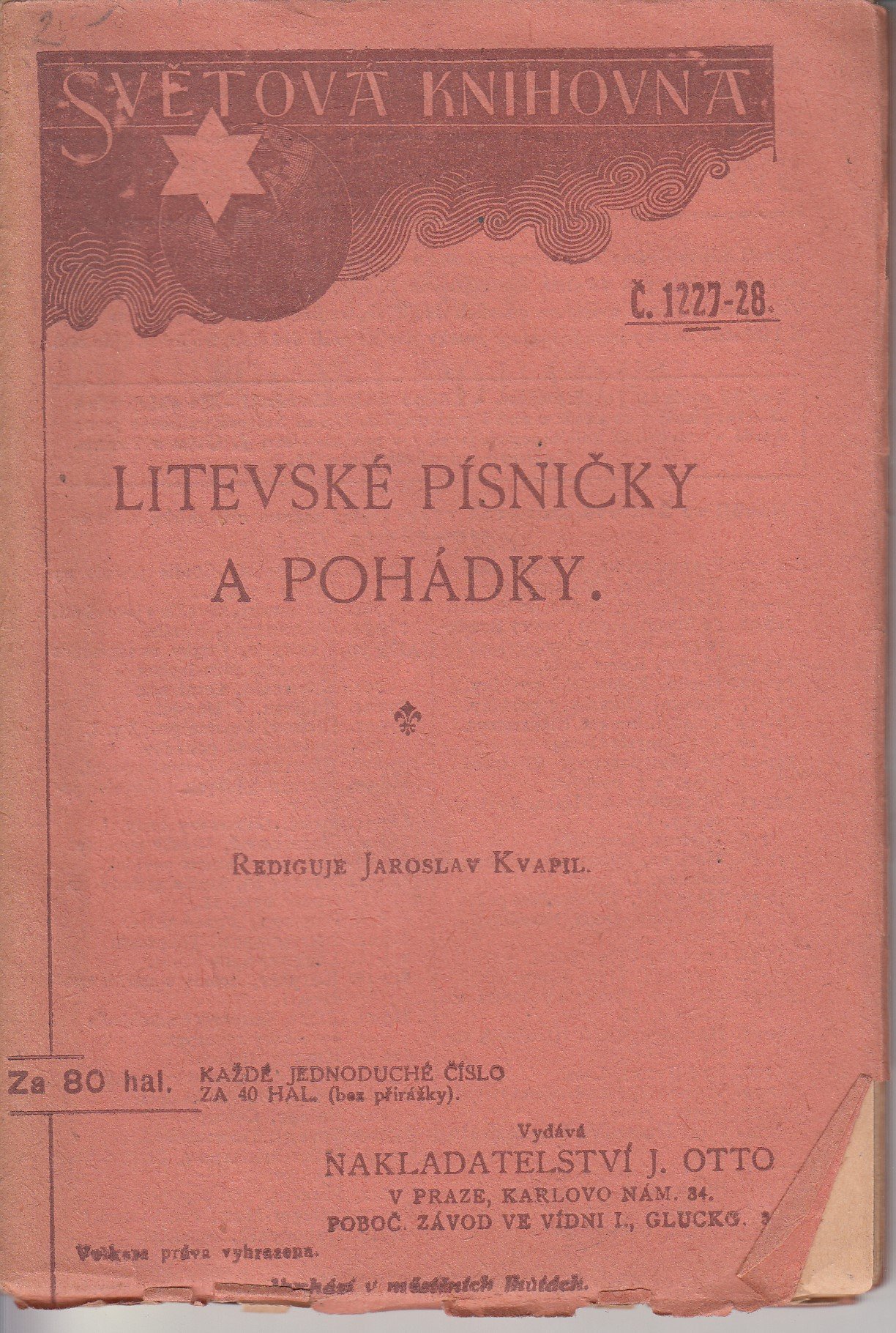 Litevské písničky a pohádky