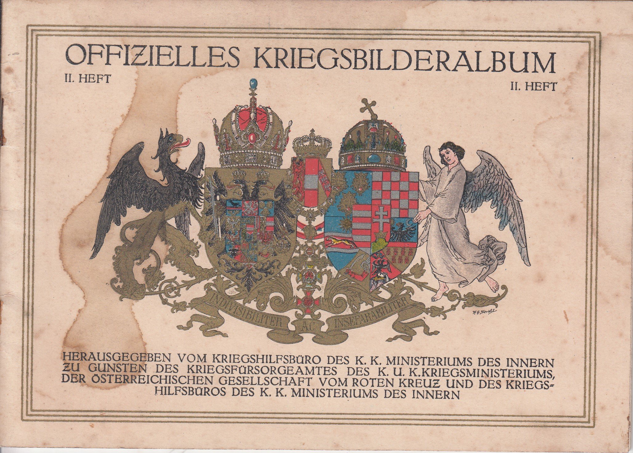 Offizielles Kriegsbilderalbum II. heft - Weltkrieg 1914 - 16 Erste Folge