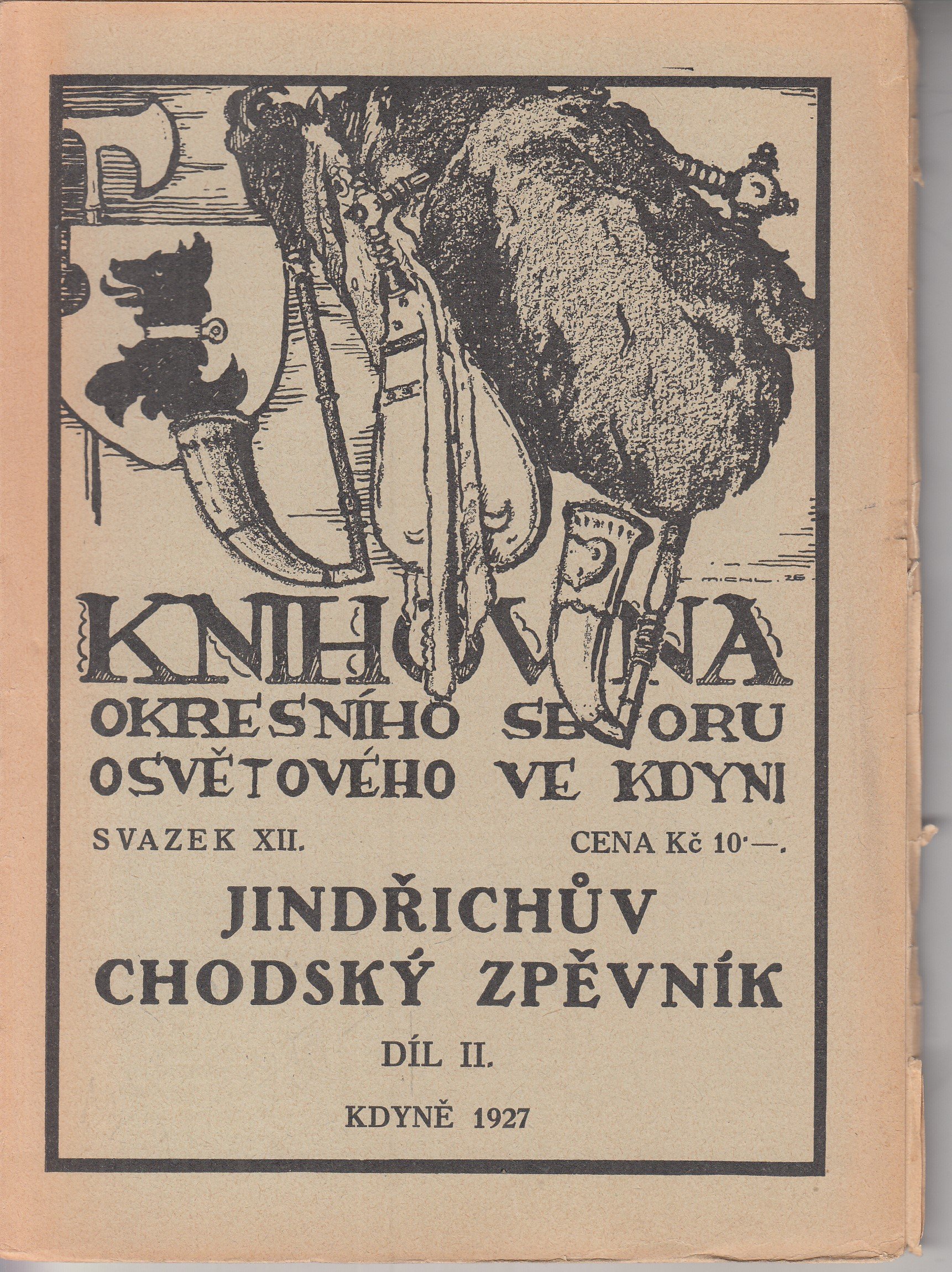 Jindřichův Chodský zpěvník II. díl - noty