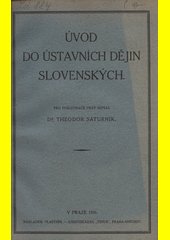 Úvod do ústavních dějin slovenských