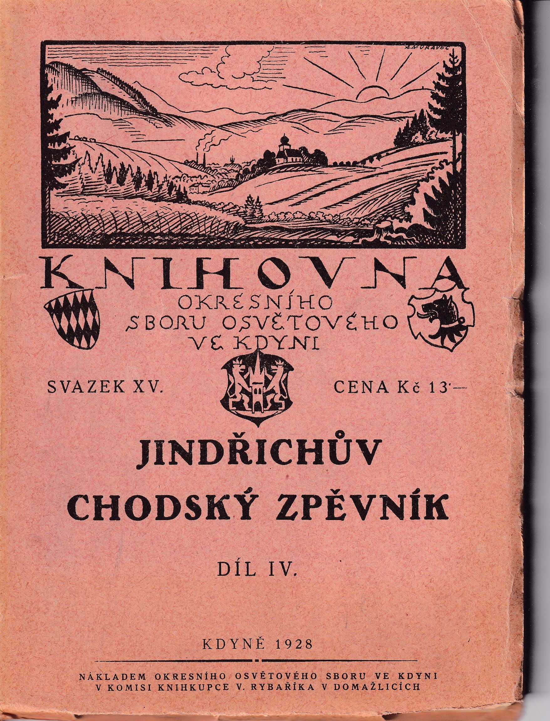 Jindřichův Chodský zpěvník díl IV. - noty