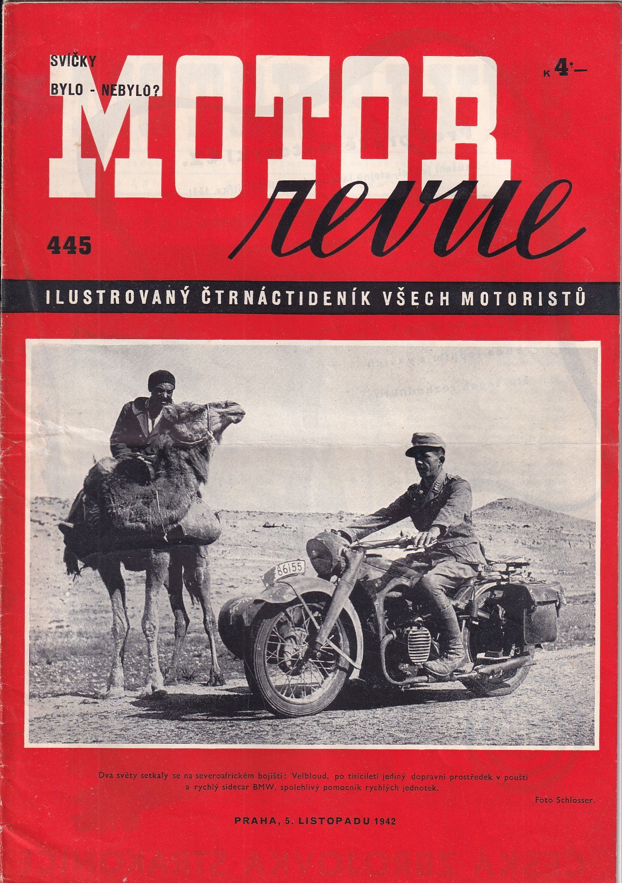 časopis Motor revue č. 445 / 1942