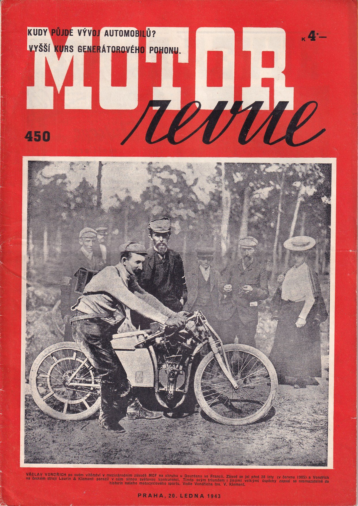 časopis Motor revue č. 450 / 1943