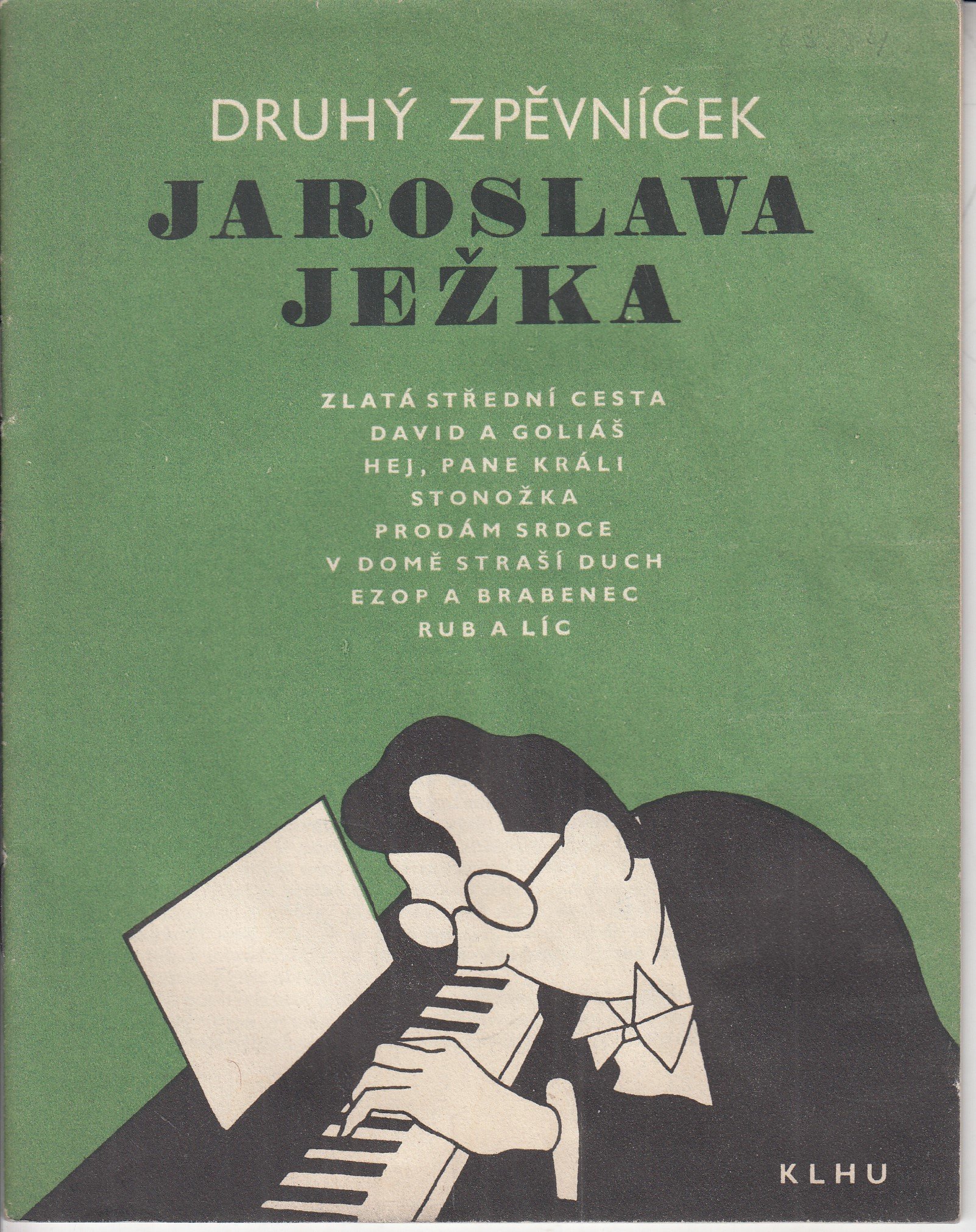 Zpěvníček Jaroslava ježka - noty