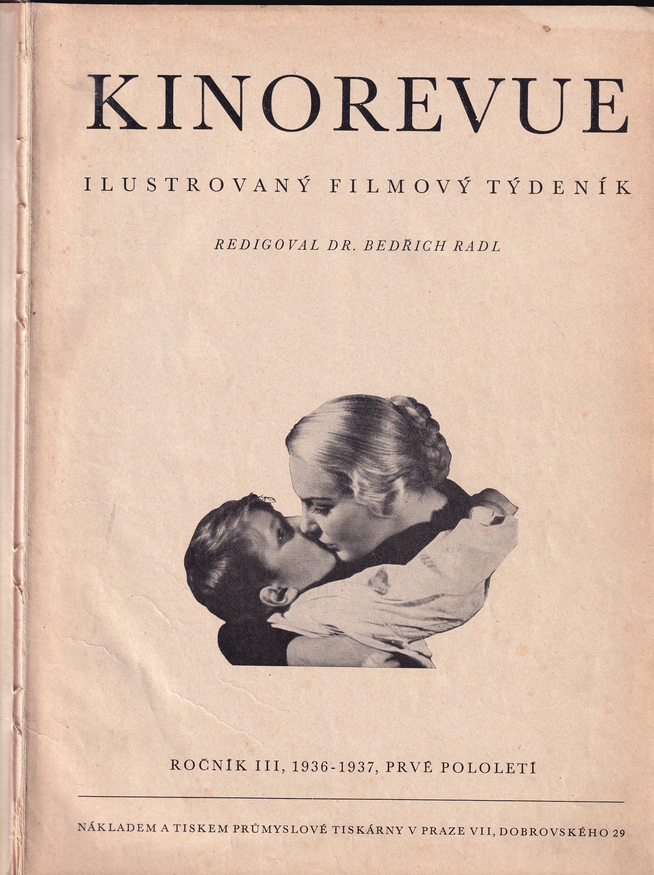 Kinorevue : ilustrovaný filmový týdeník (ročník III, 1936-1937, prvé pololetí)