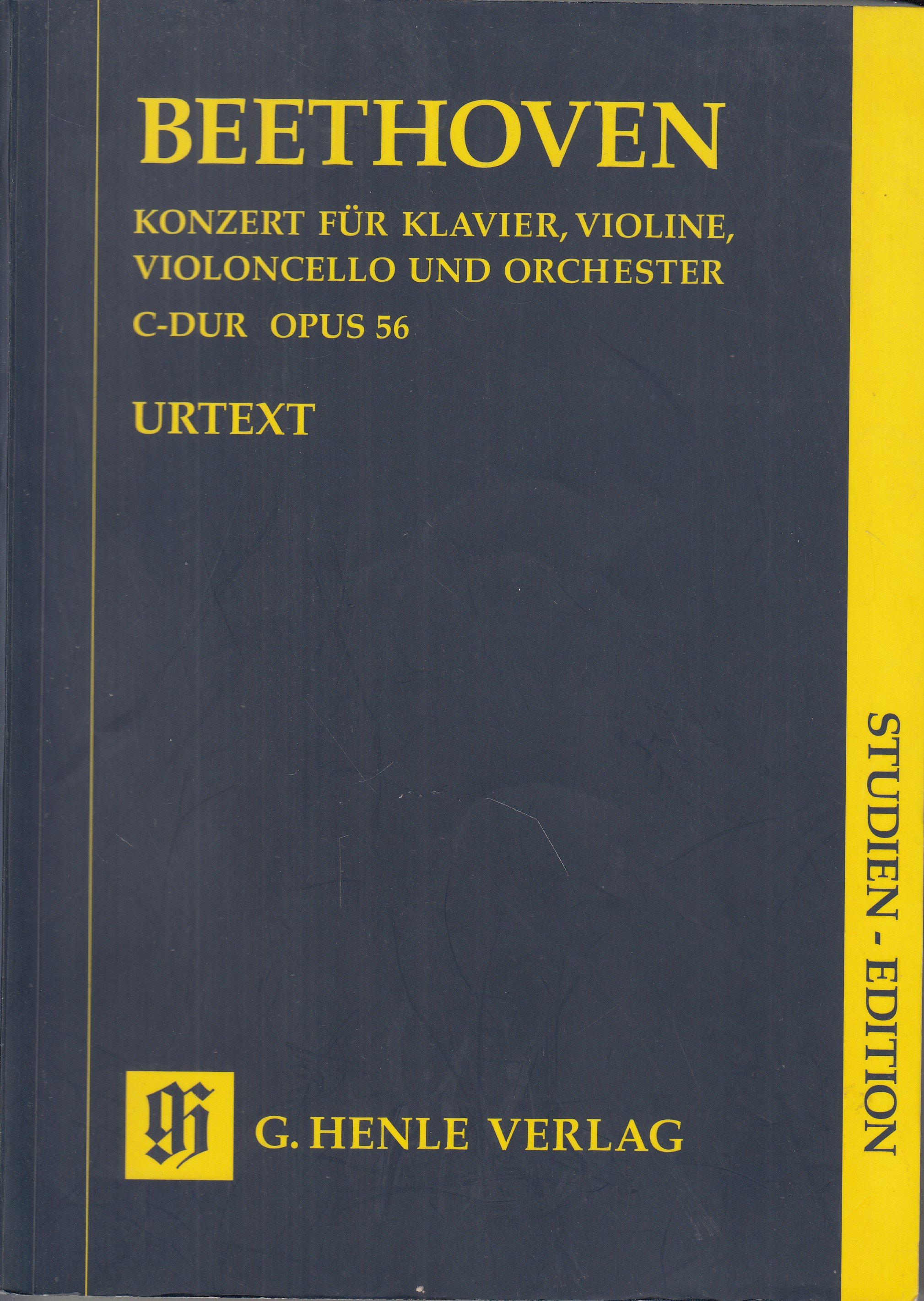 Konzert für Klavier, Violine, Violoncello und Orchester C-Dur Opus 56 - noty