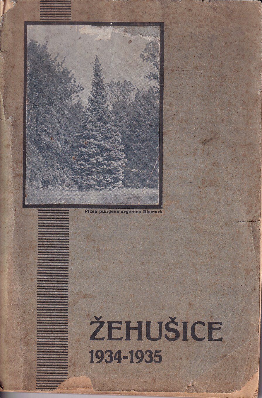 Koniferové školky  Žehušice u Čáslavě,  katalog podzim - jaro 1934 - 1935