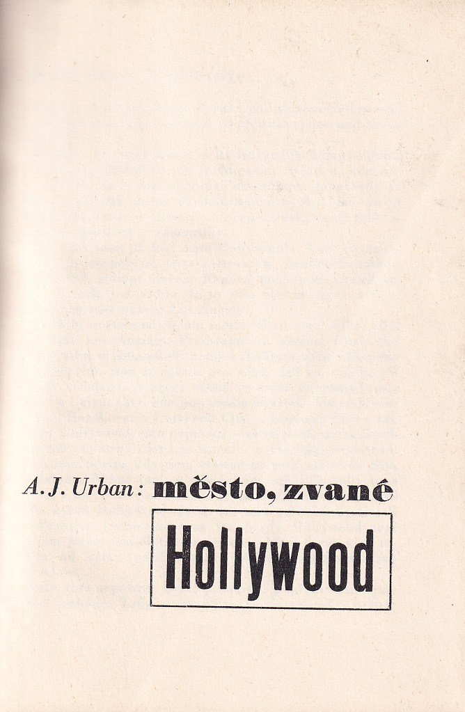 Město, zvané Hollywood