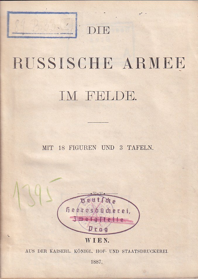 Die Russische Armee im Felde