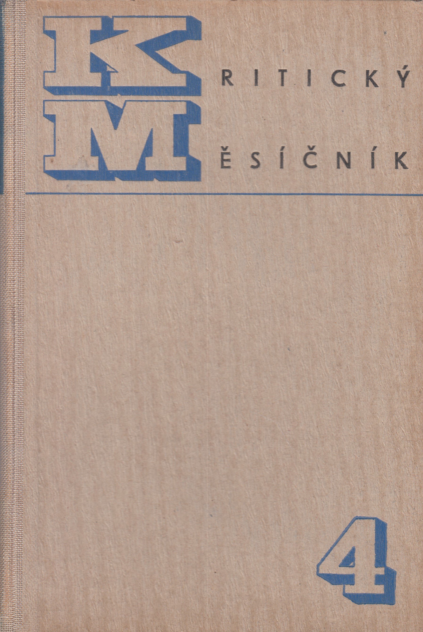 Kritický měsíčník : ročník čtvrtý (1941)