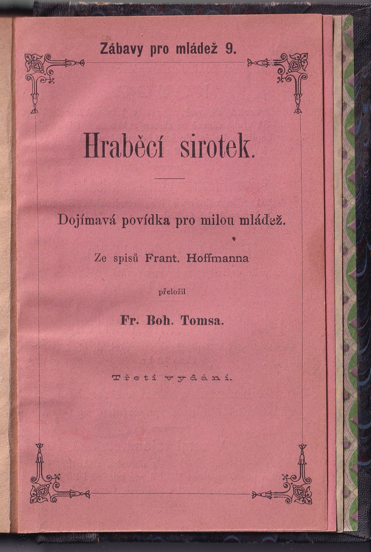 Hraběcí sirotek - dojímavá povídka pro milou mládež