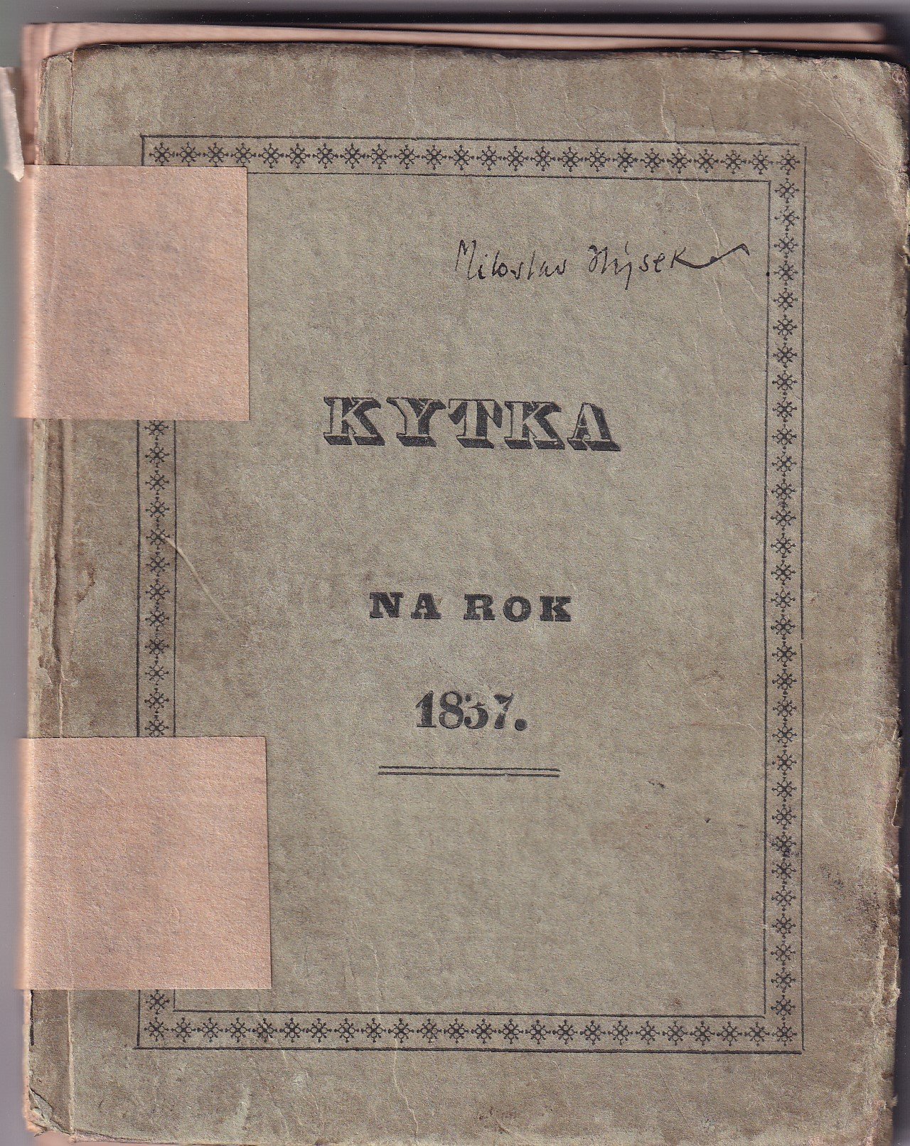 Kytka - Dar uměny zpěwu na rok 1837