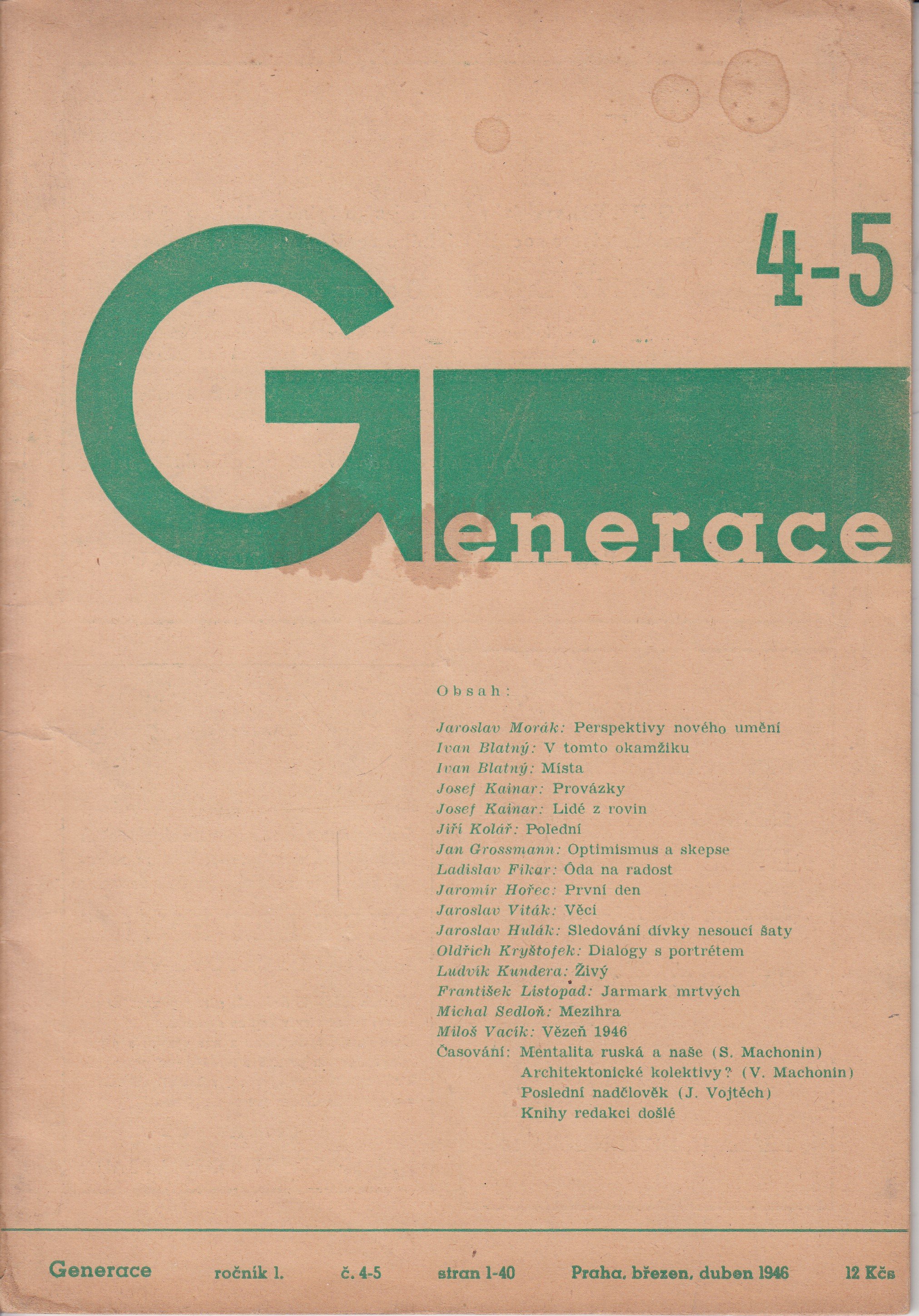 Generace : ročník 1, číslo 4-5