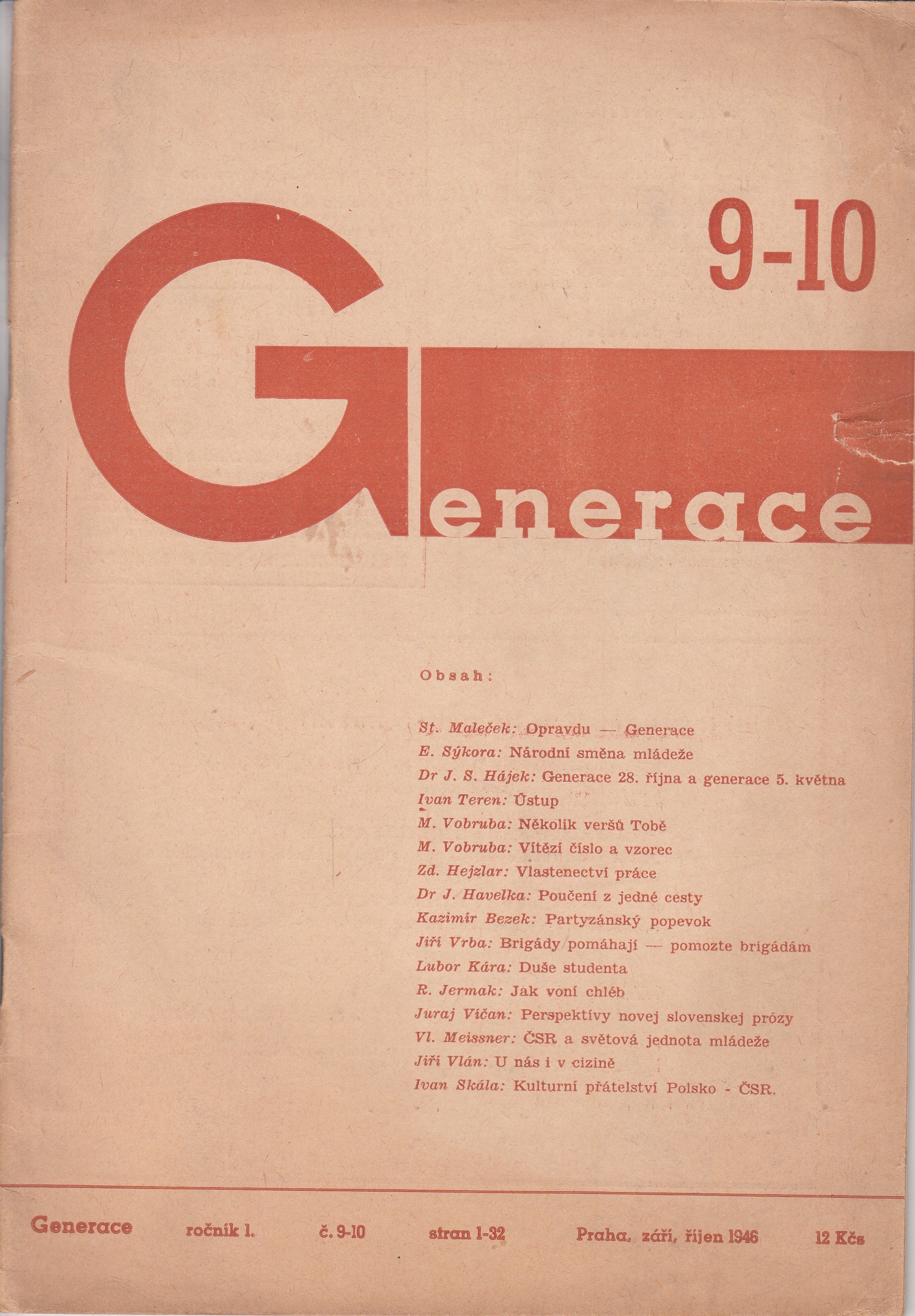 Generace : ročník 1, č. 9-10