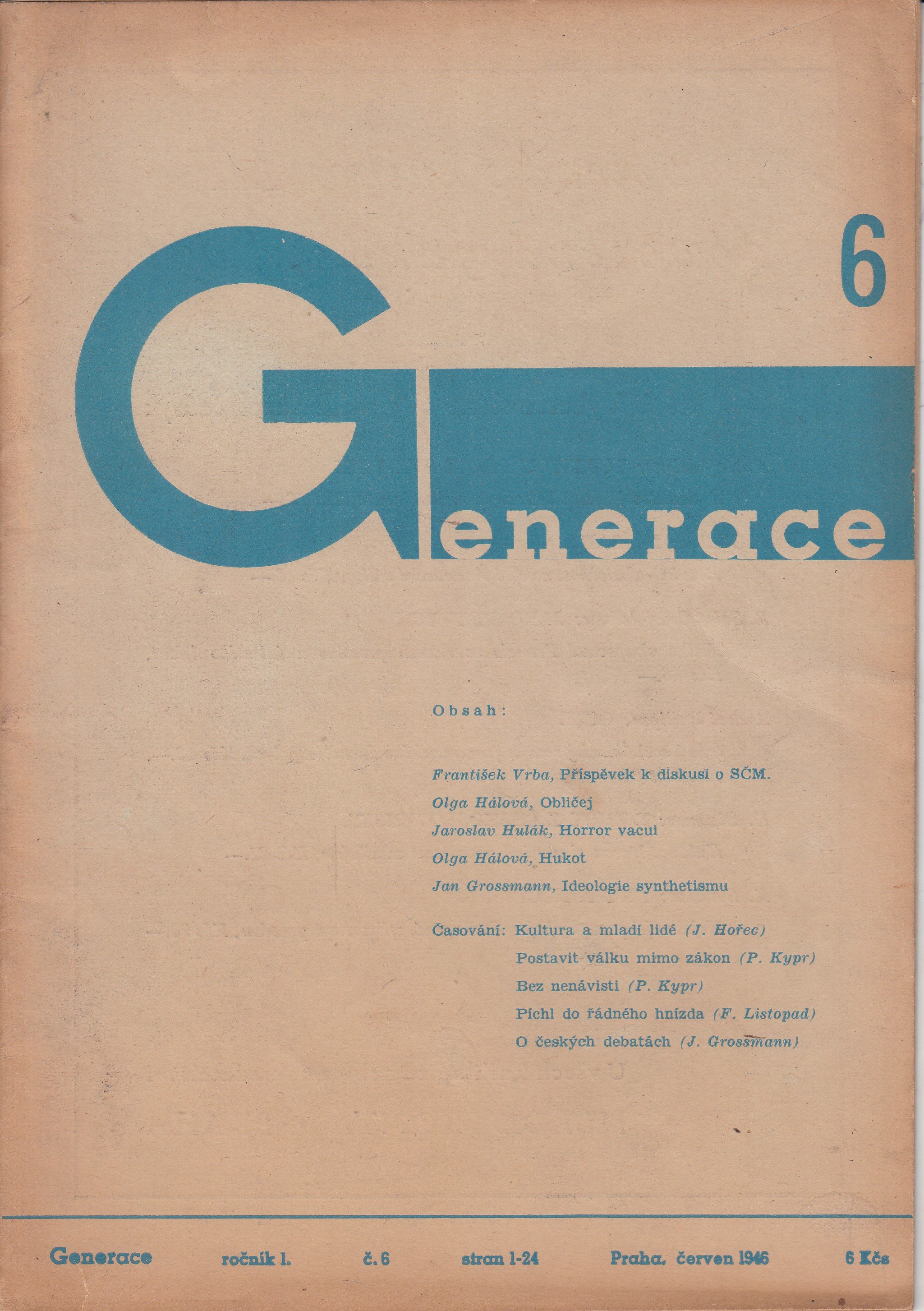 Generace : ročník 1, č. 6