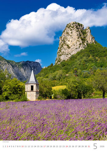 Provence 2026 - nástěnný kalendář