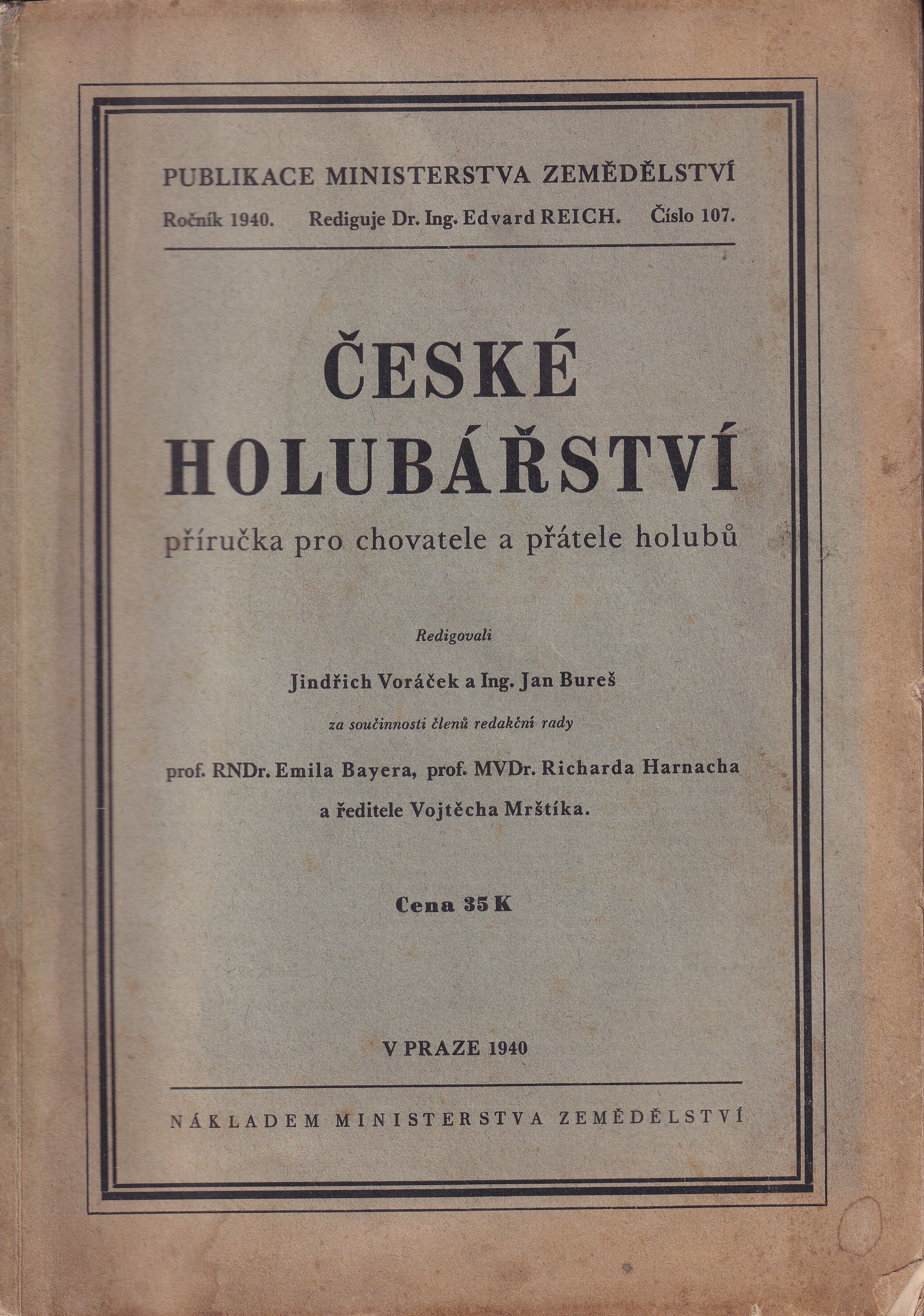 České holubářství  příručka pro chovatele a přátele holubů