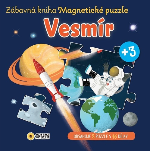 Vesmír Zábavná kniha Magnetické puzzle