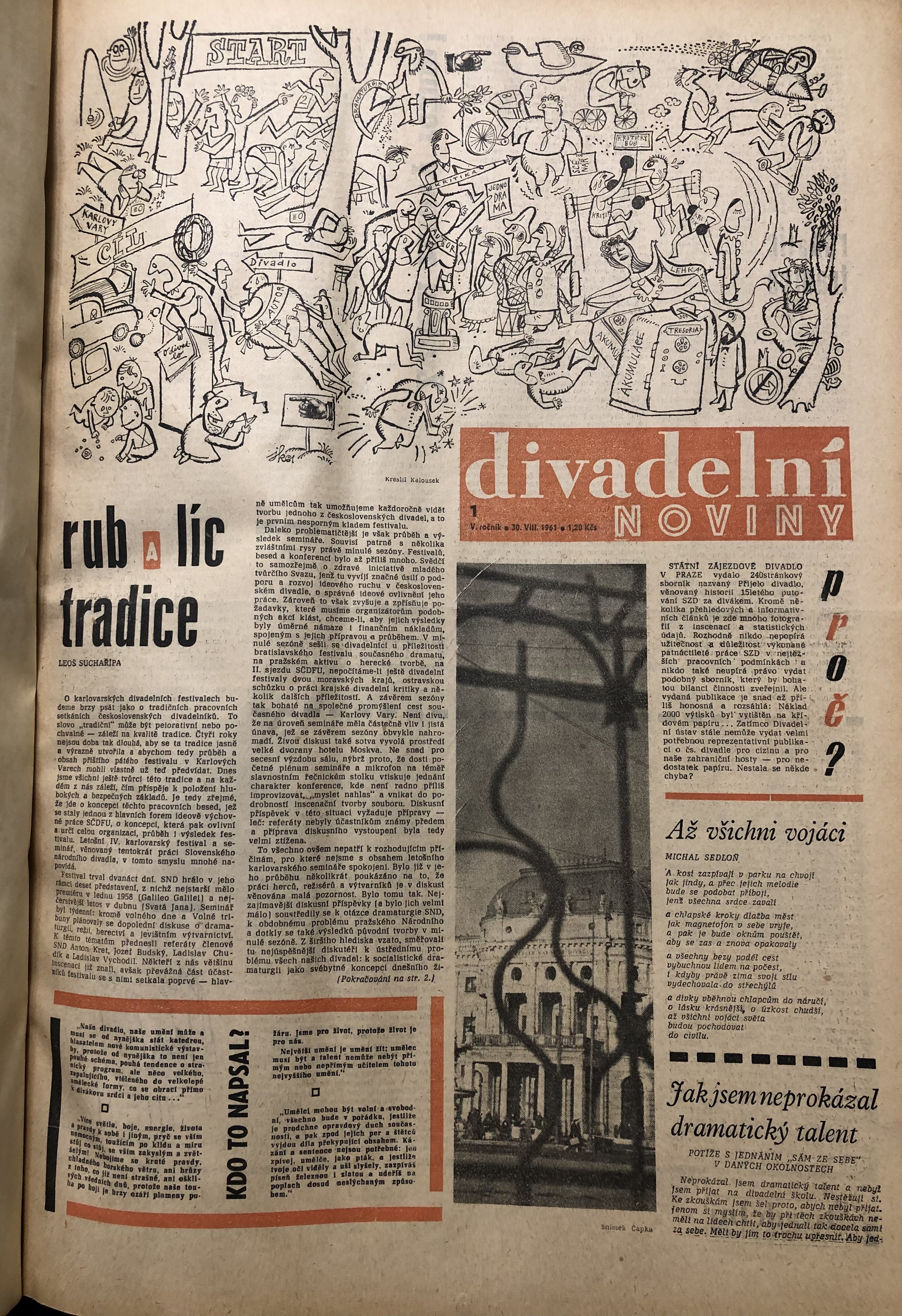 Divadelní noviny V : 1961-1962