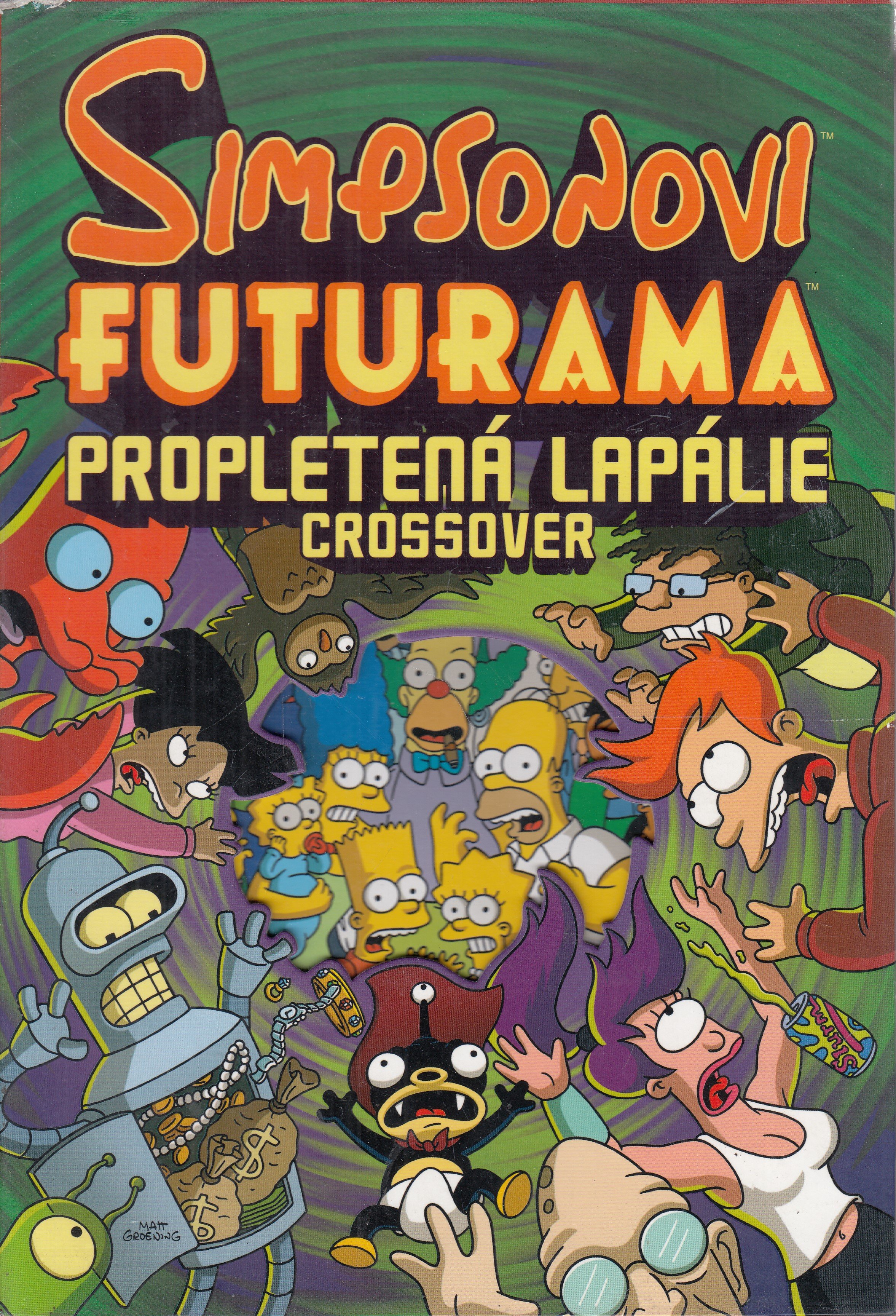 Simpsonovi - Futurama : propletená lapálie : crossover