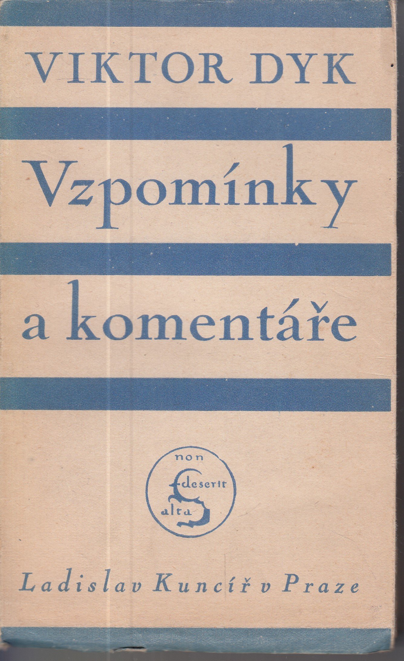 Vzpomínky a komentáře : 1893-1918 - podpis autora