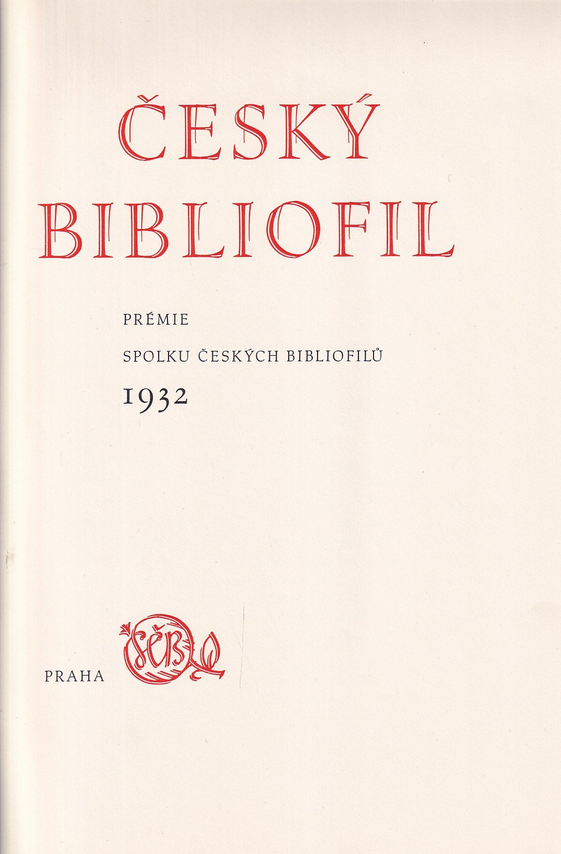 Český bibliofil 1932