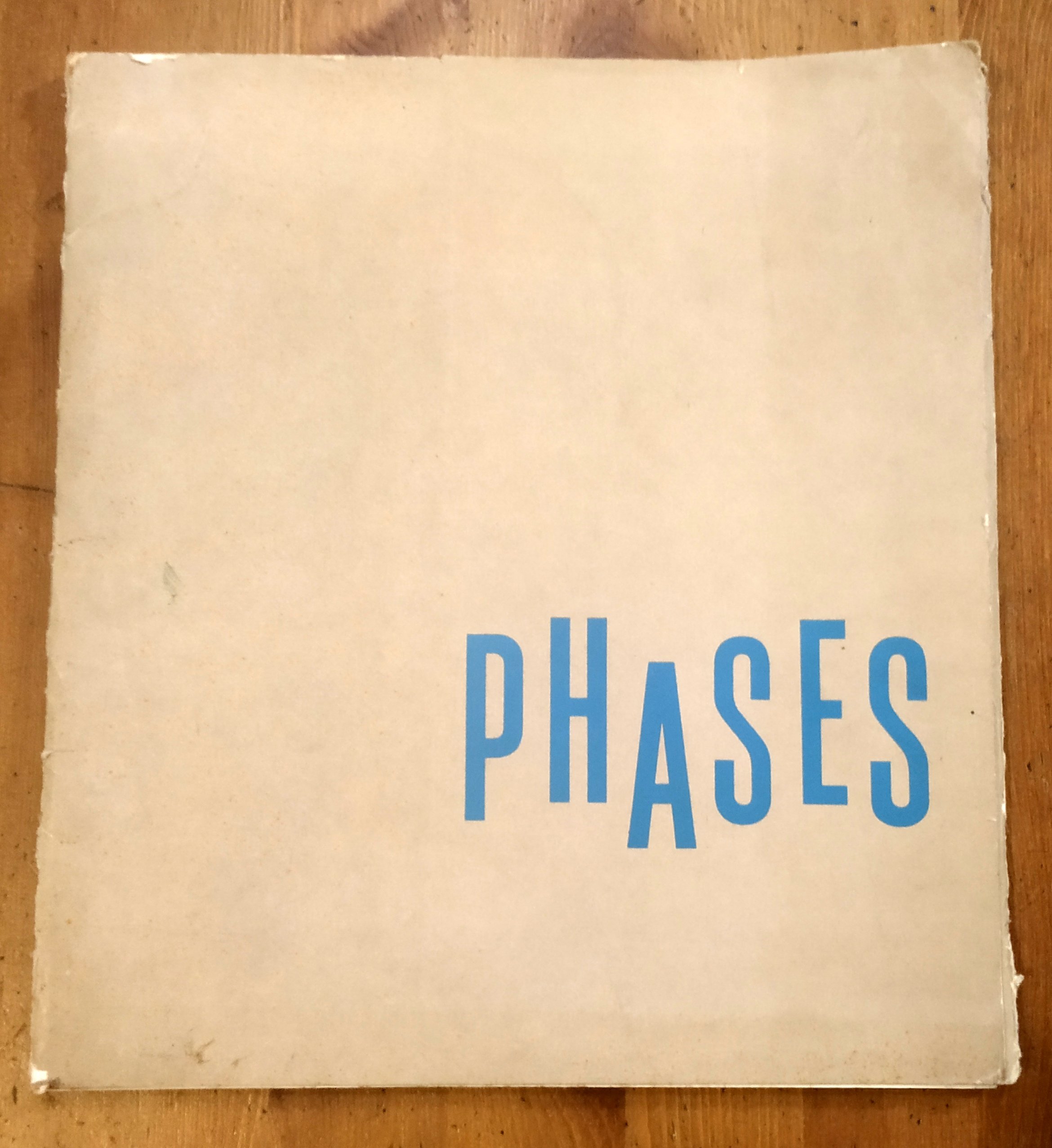 PHASES, katalog výstavy r. 1969