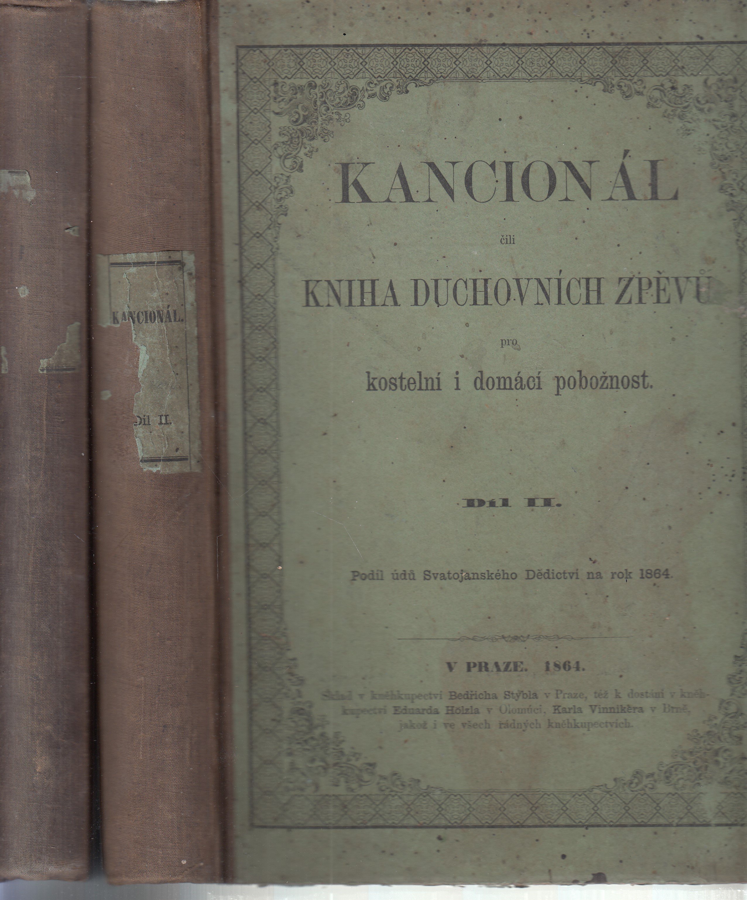 Kancionál čili kniha duchovních zpěvů pro kostelní i domácí pobožnost Díl I. a II. - 2 svazky