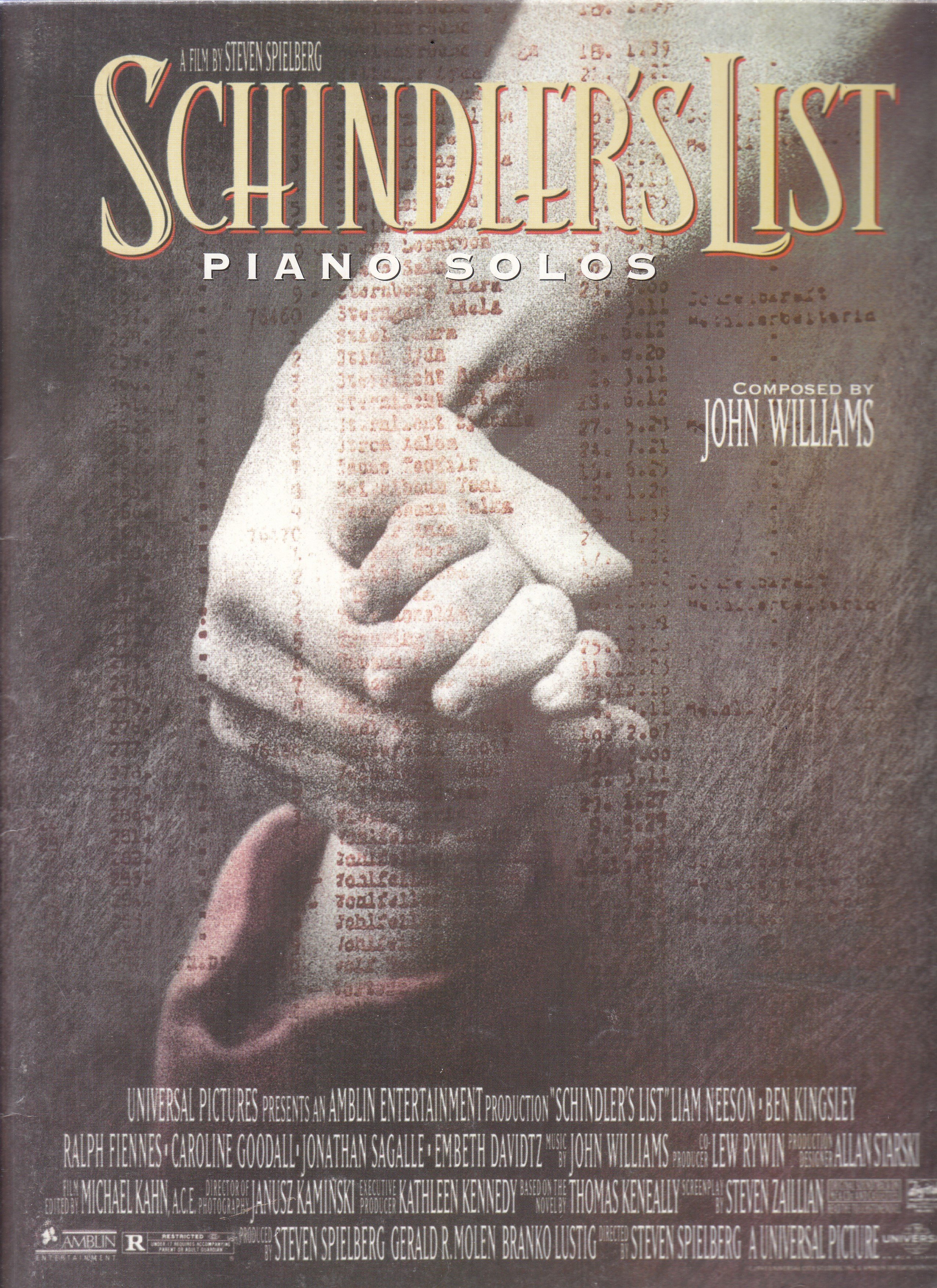 Schindler's List - piano solos - noty