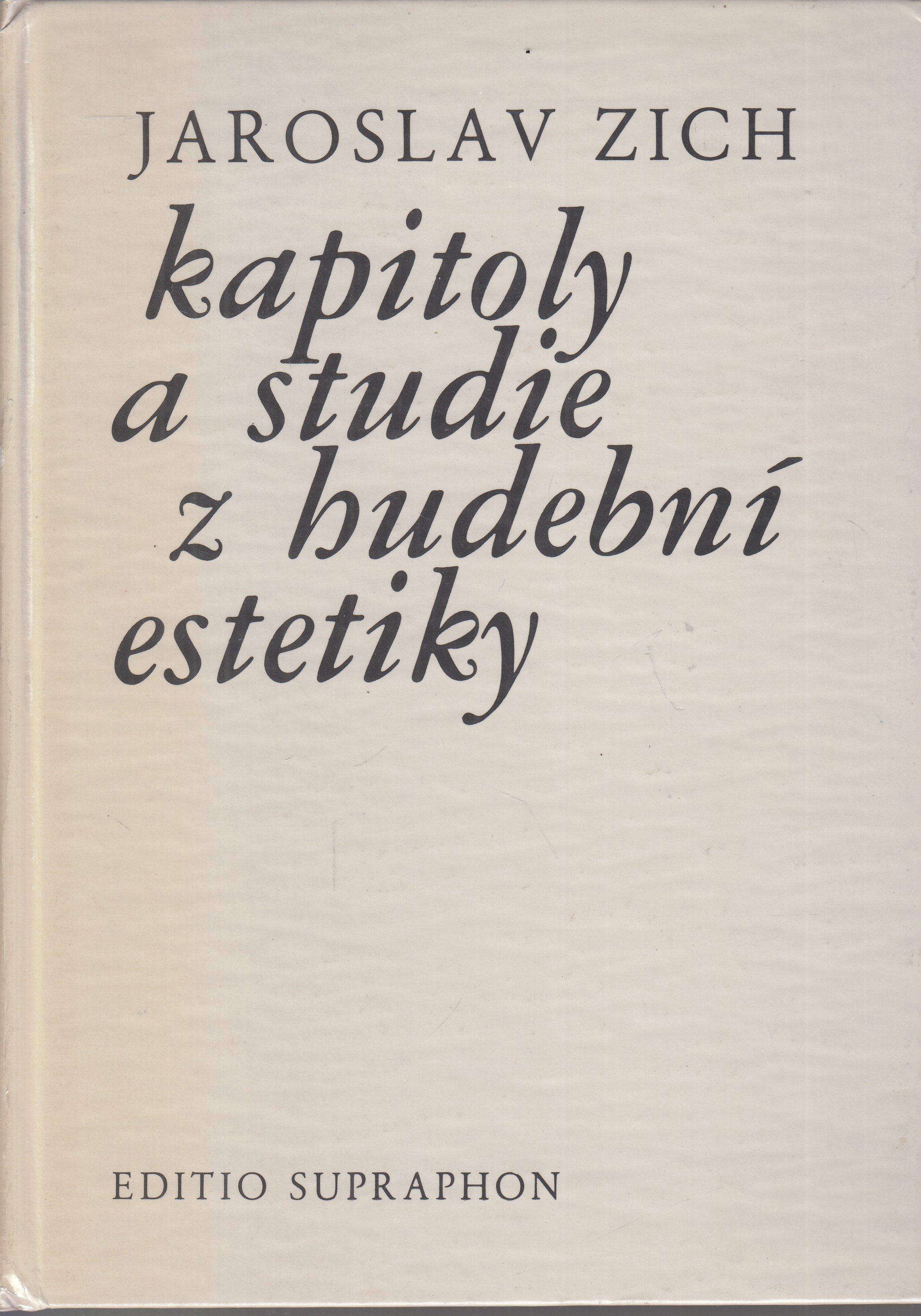 Kapitoly a studie z hudební estetiky