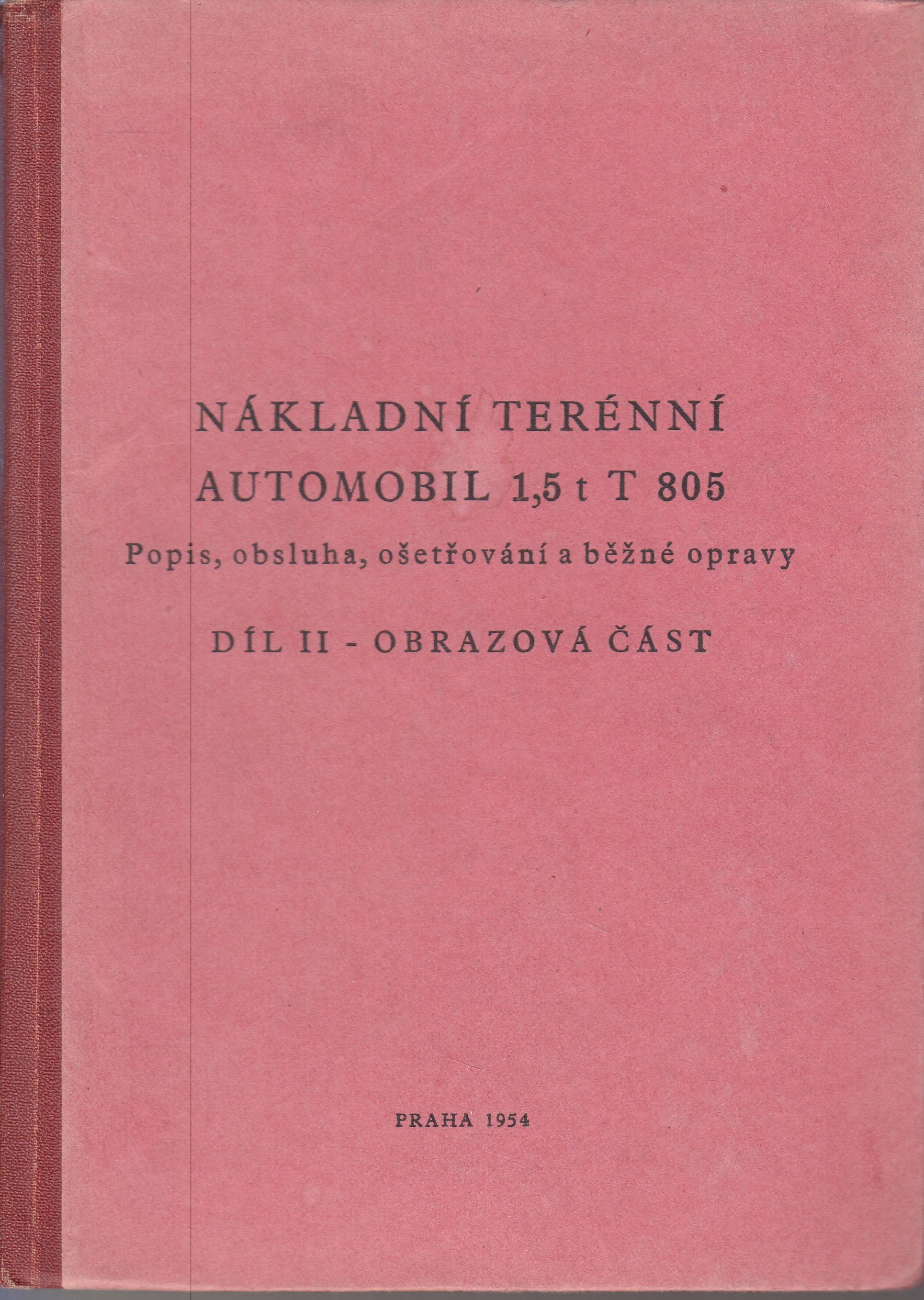 Nákladní terénní automobil 1,5 t Tatra 805 II. - obrazová část